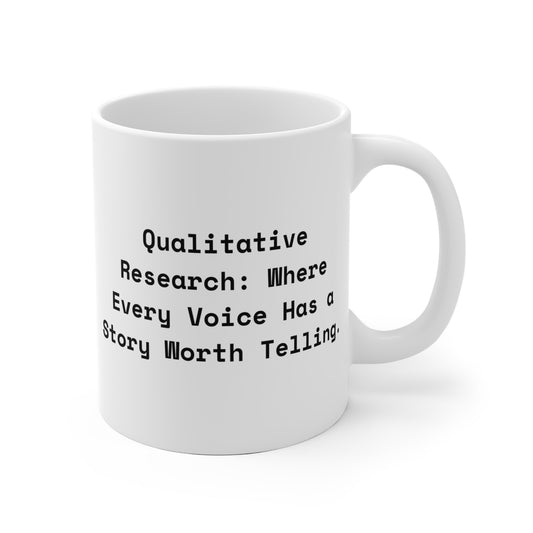 Social Researcher Qualitative Research  Mug 11oz EU