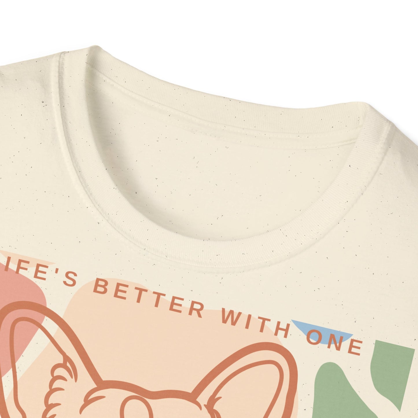 Bonita camiseta unisex de estilo suave con diseño de Corgi 