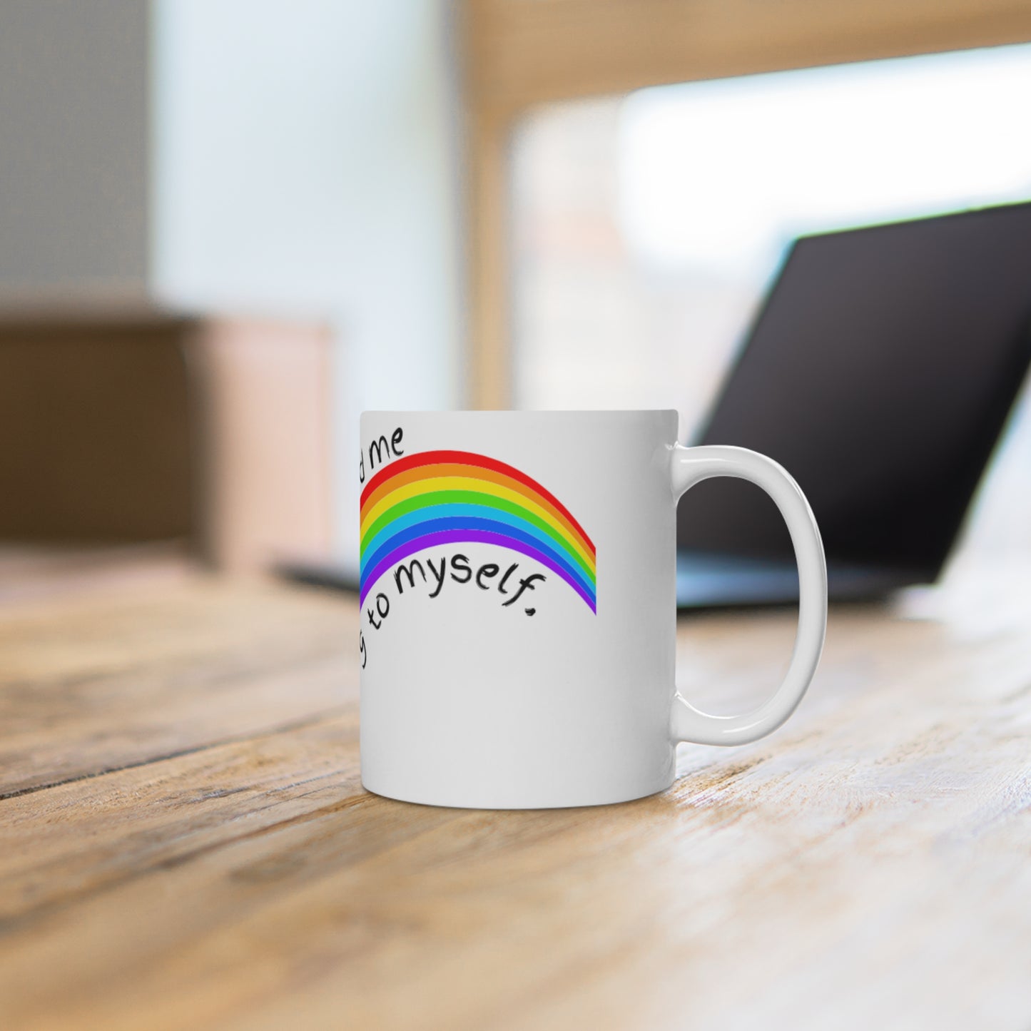 Talking to Myself Rainbow Mug 11oz EU