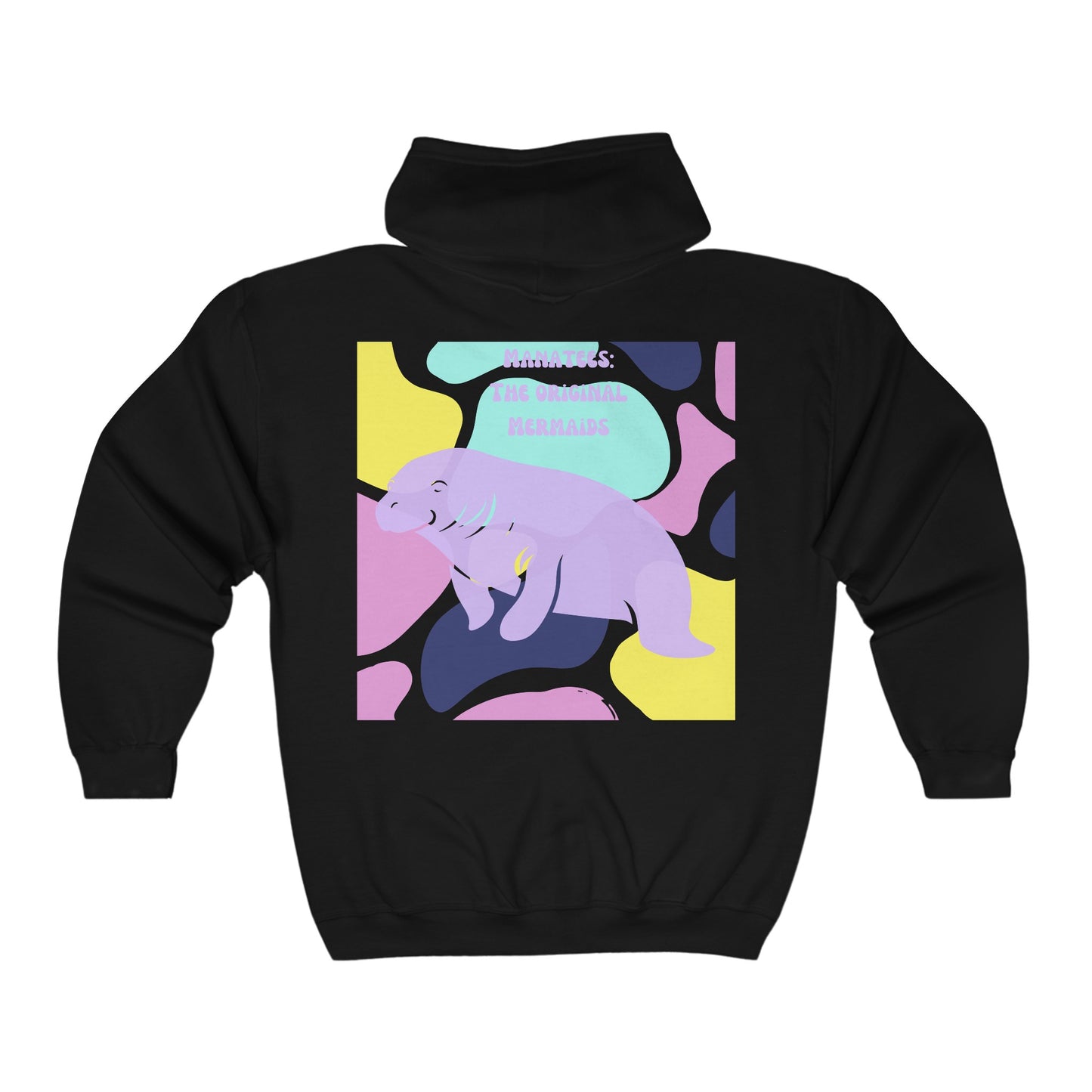 The Original Mermaid Manatee Unisex Heavy Blend™ Full Zip Hooded Sweatshirt EU