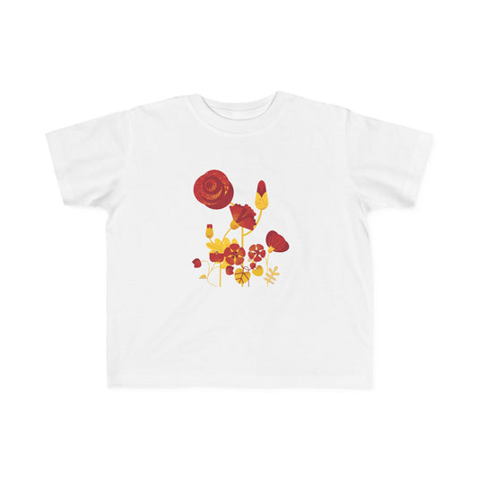 Retro Flowers Toddler T-shirt EU