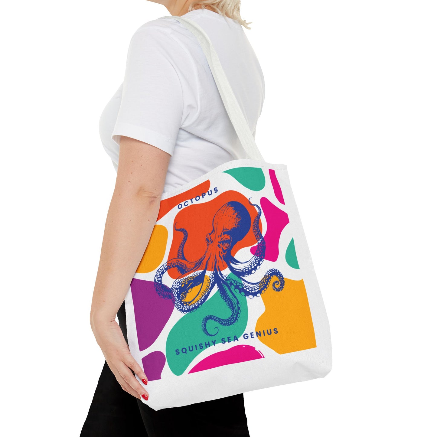 Squishy Sea Genius Octopus Tote Bag