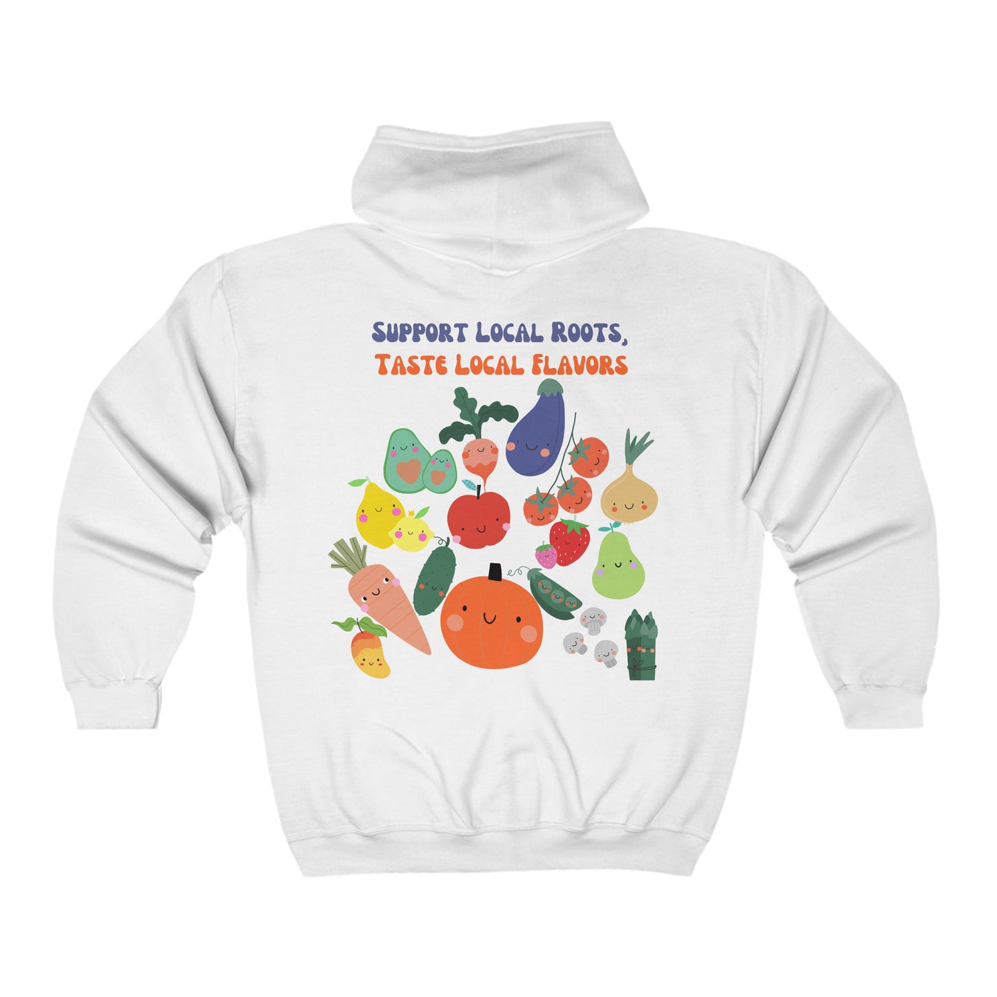 Local Roots, Local Flavors Unisex Heavy Blend™ Full Zip Hooded Sweatshirt EU