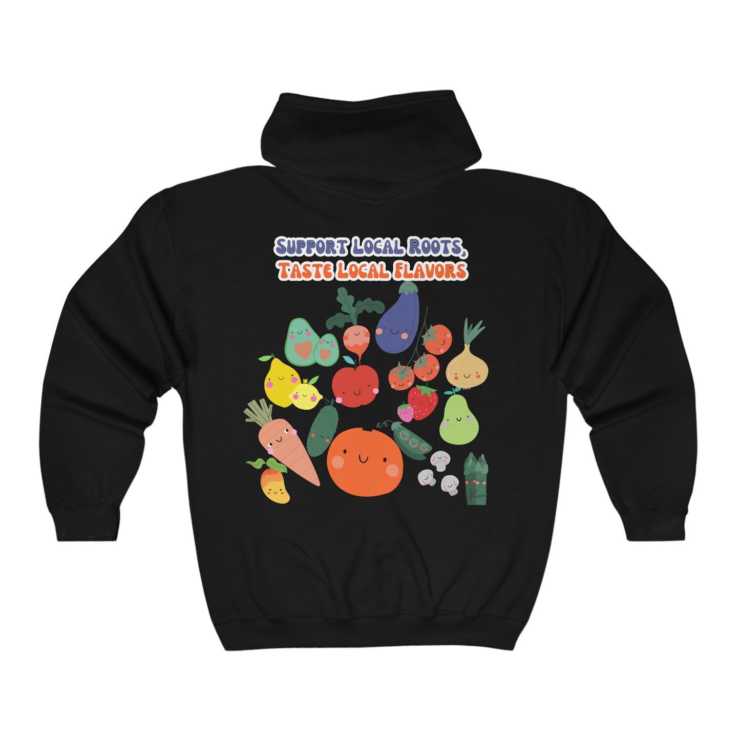 Local Roots, Local Flavors Unisex Heavy Blend™ Full Zip Hooded Sweatshirt EU