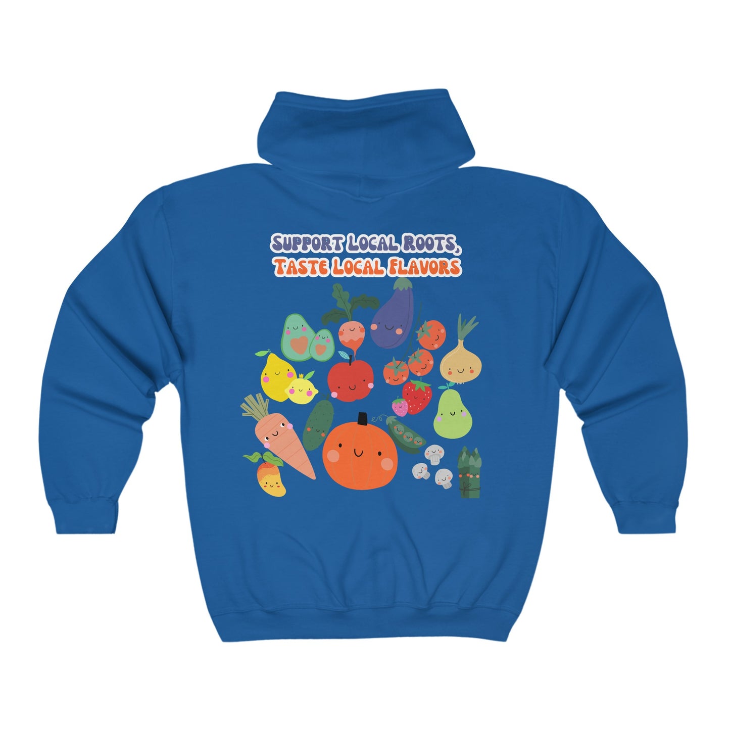 Local Roots, Local Flavors Unisex Heavy Blend™ Full Zip Hooded Sweatshirt EU