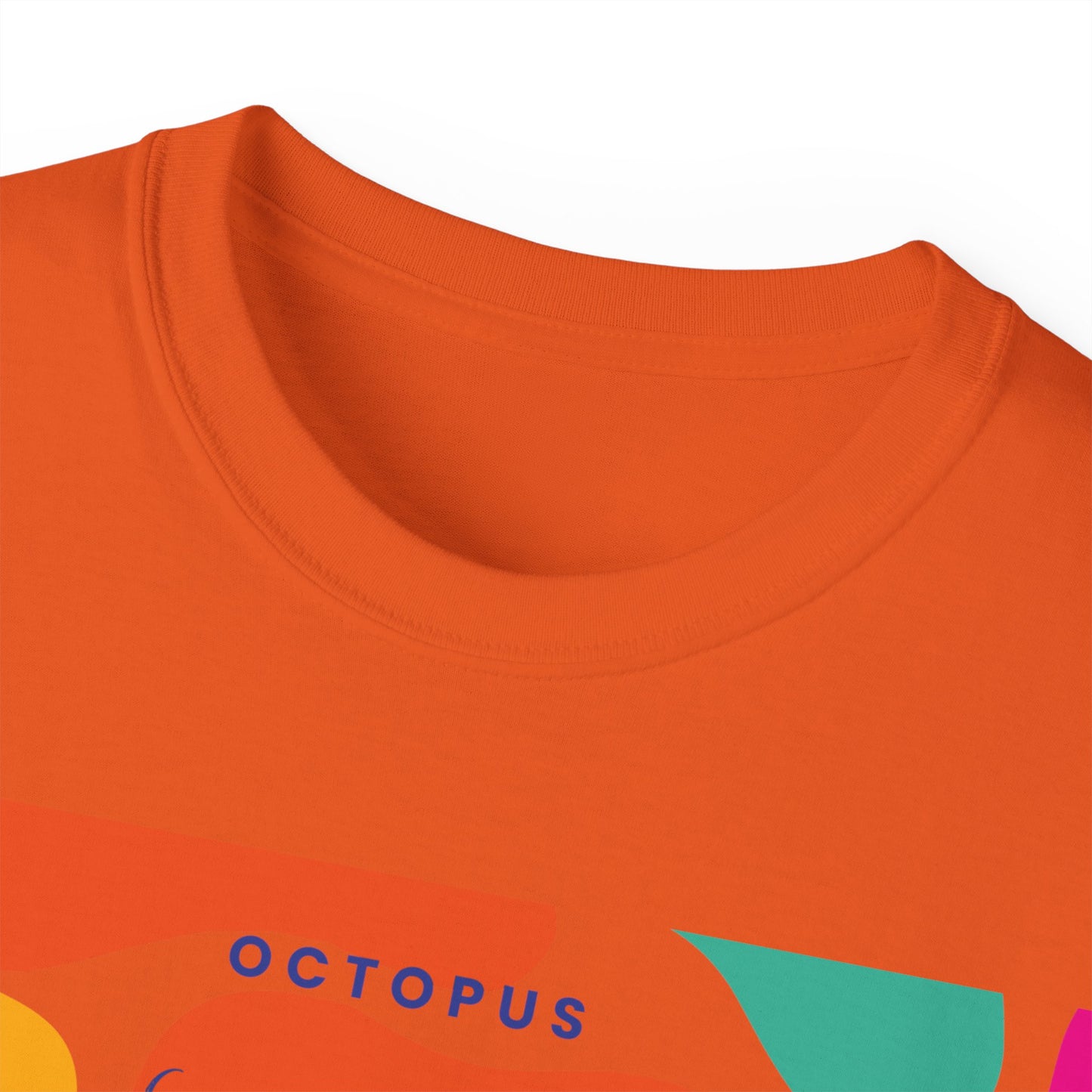 Camiseta unisex de algodón ultra suave con diseño de pulpo Squishy Sea Genius de la UE 