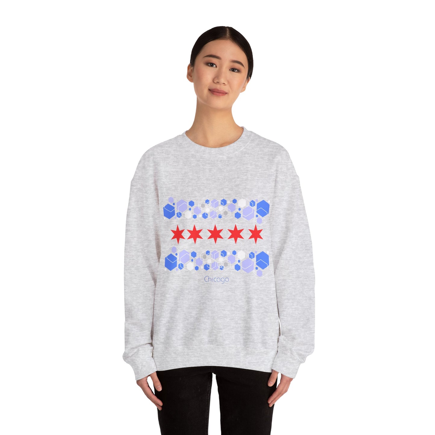 Modern Chicago Unisex Heavy Blend™ Crewneck Sweatshirt EU