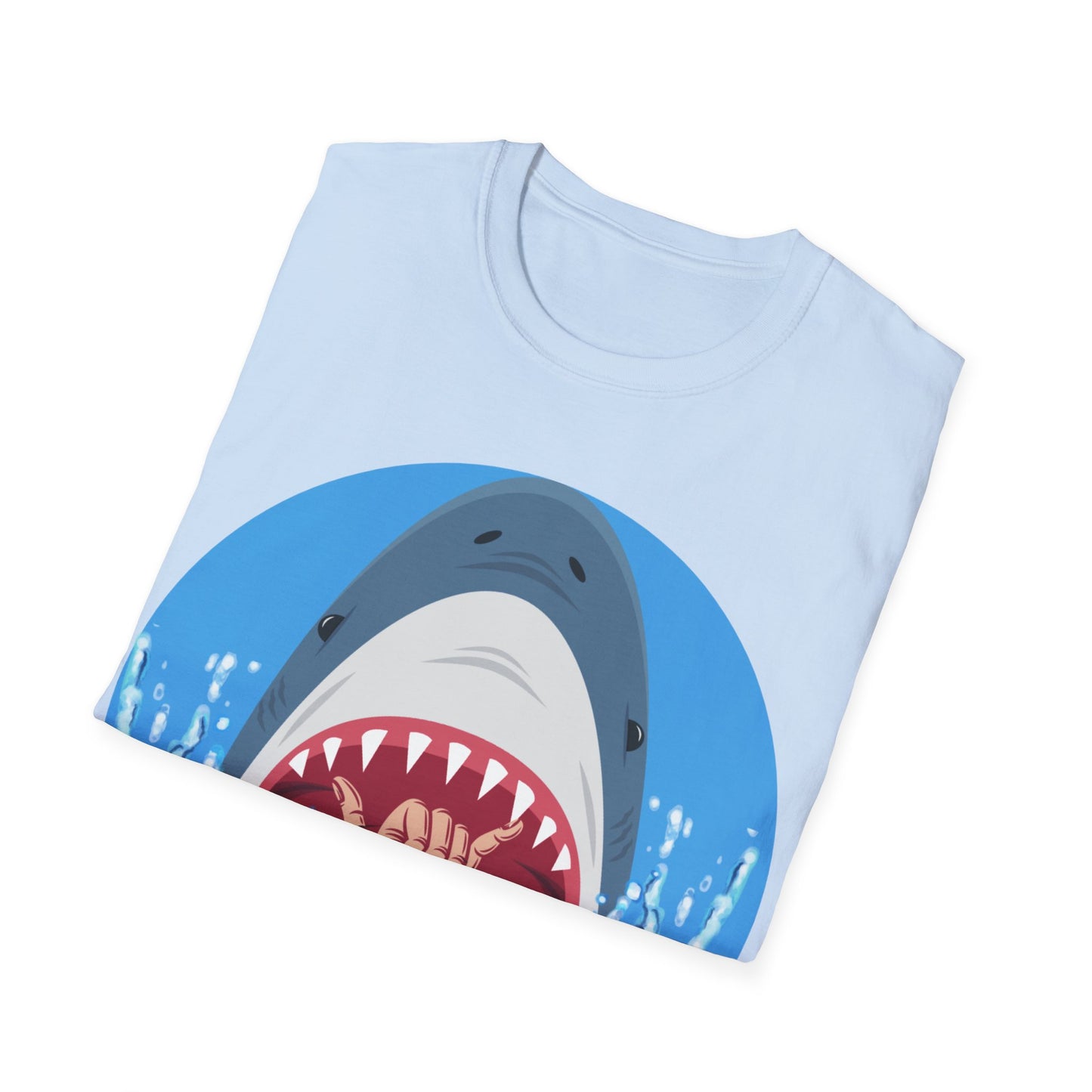 Camiseta unisex de estilo suave Surfin' Shark de la UE 