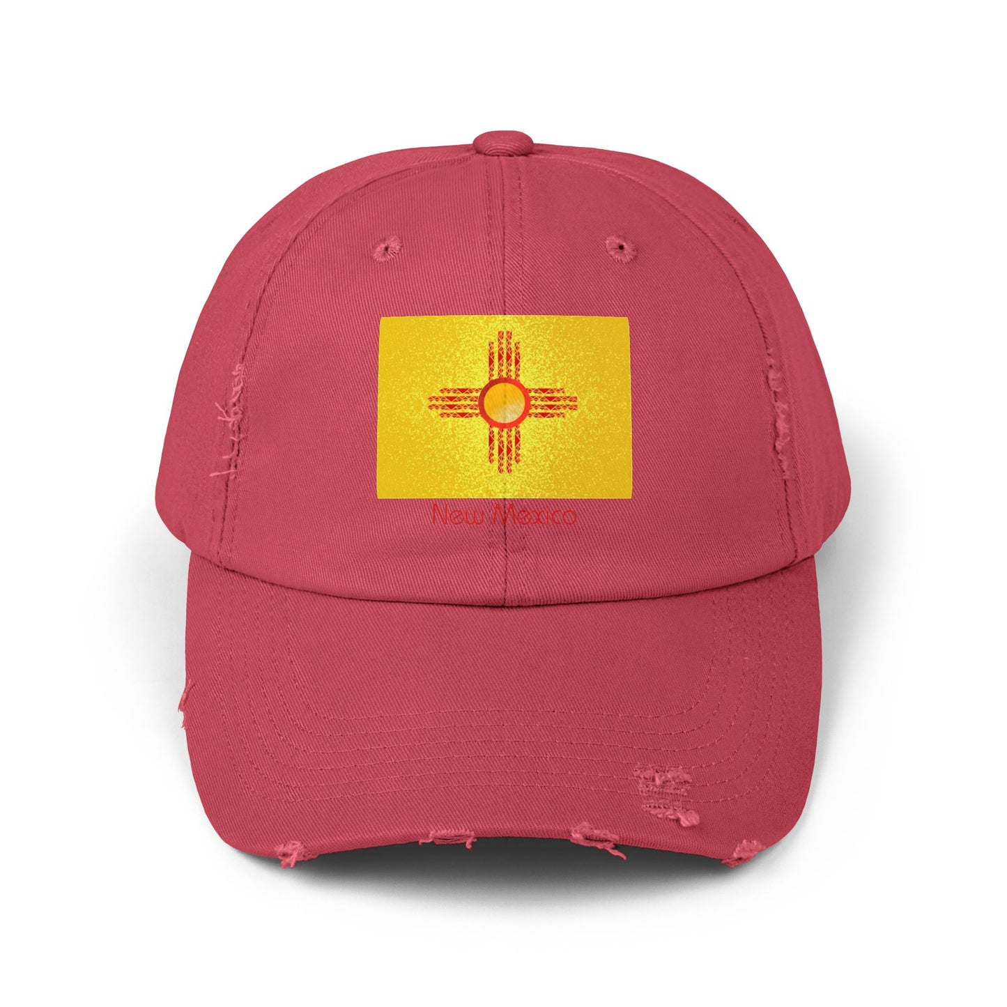 Modern New Mexico Unisex Distressed Cap