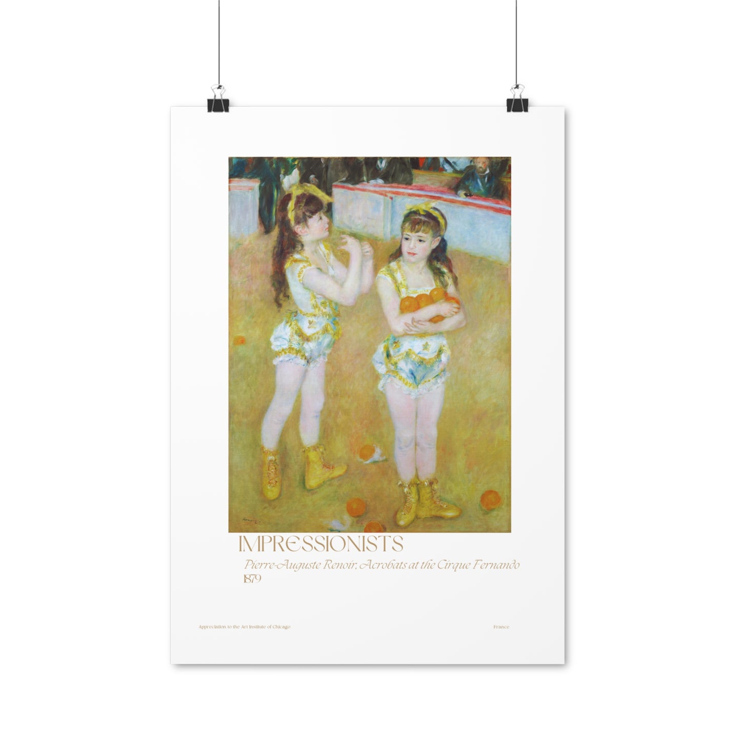 Pierre-Auguste Renoir, Acrobats at the Cirque Fernando Vertical Posters EU