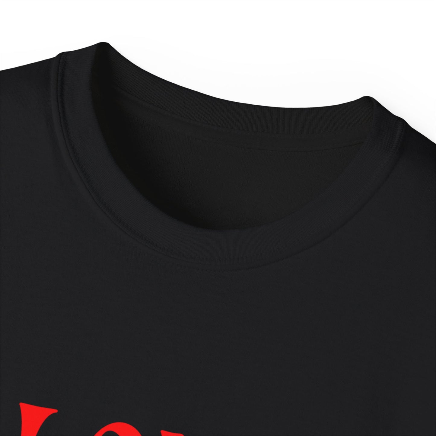 Camiseta unisex de algodón ultra fino Love Love Love