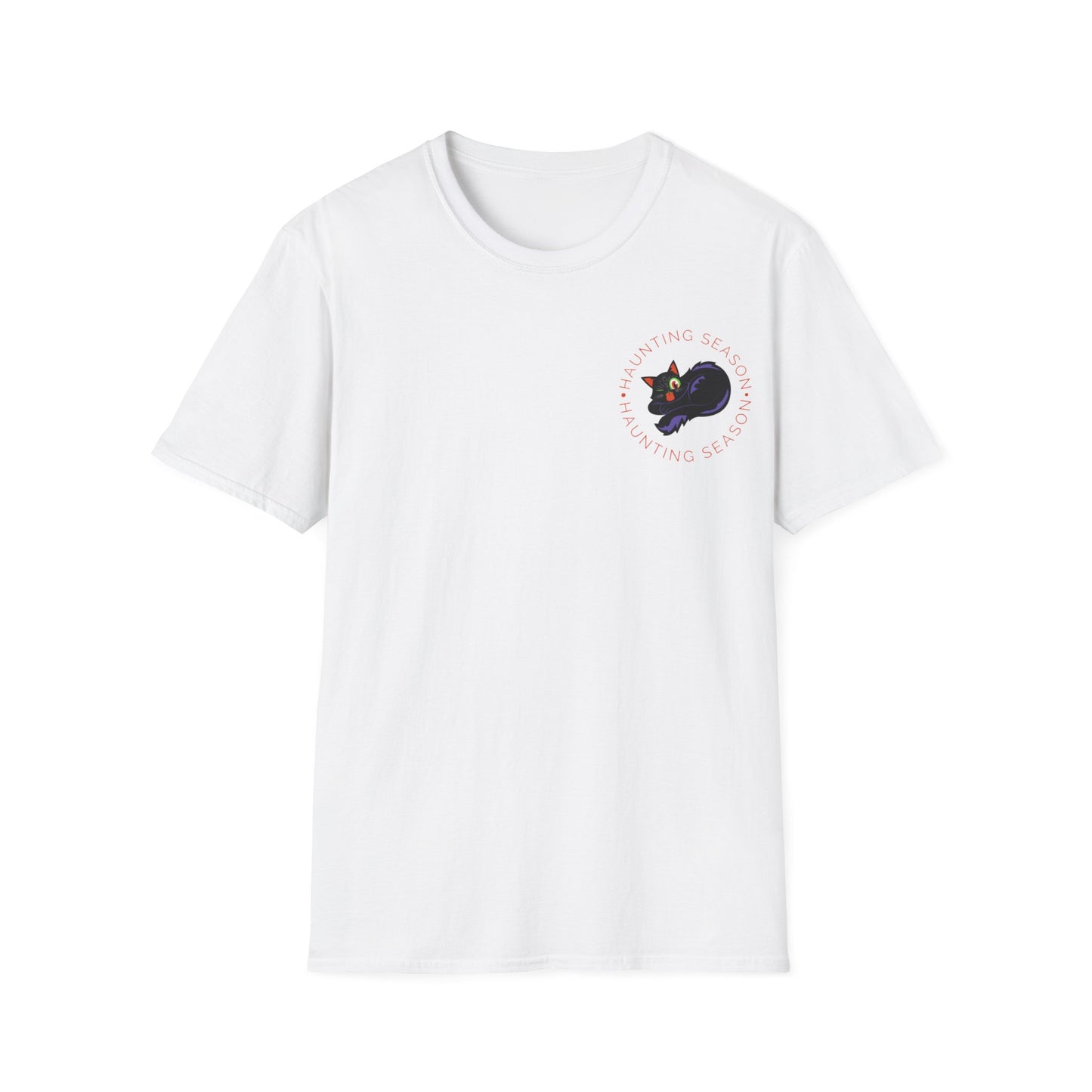 Haunting Cat Unisex Softstyle T-Shirt EU