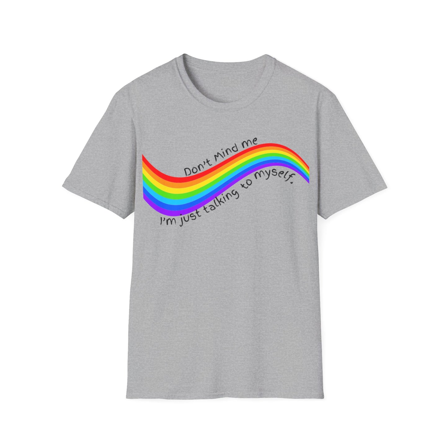 Talking to Myself Rainbow Unisex Softstyle T-Shirt