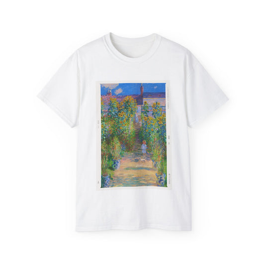 Photograph Claude Monet Garden at Vetheuil, 1880 Ultra Cotton Tee