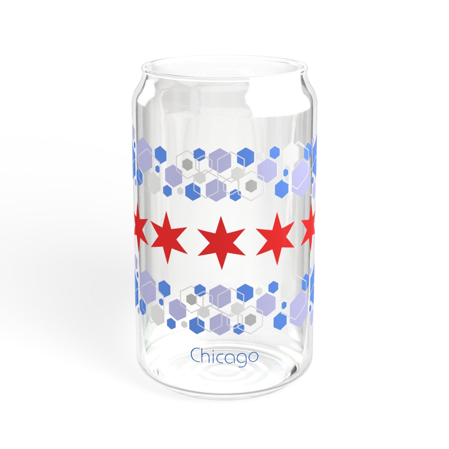 Modern Chicago Sipper Glass, 16oz