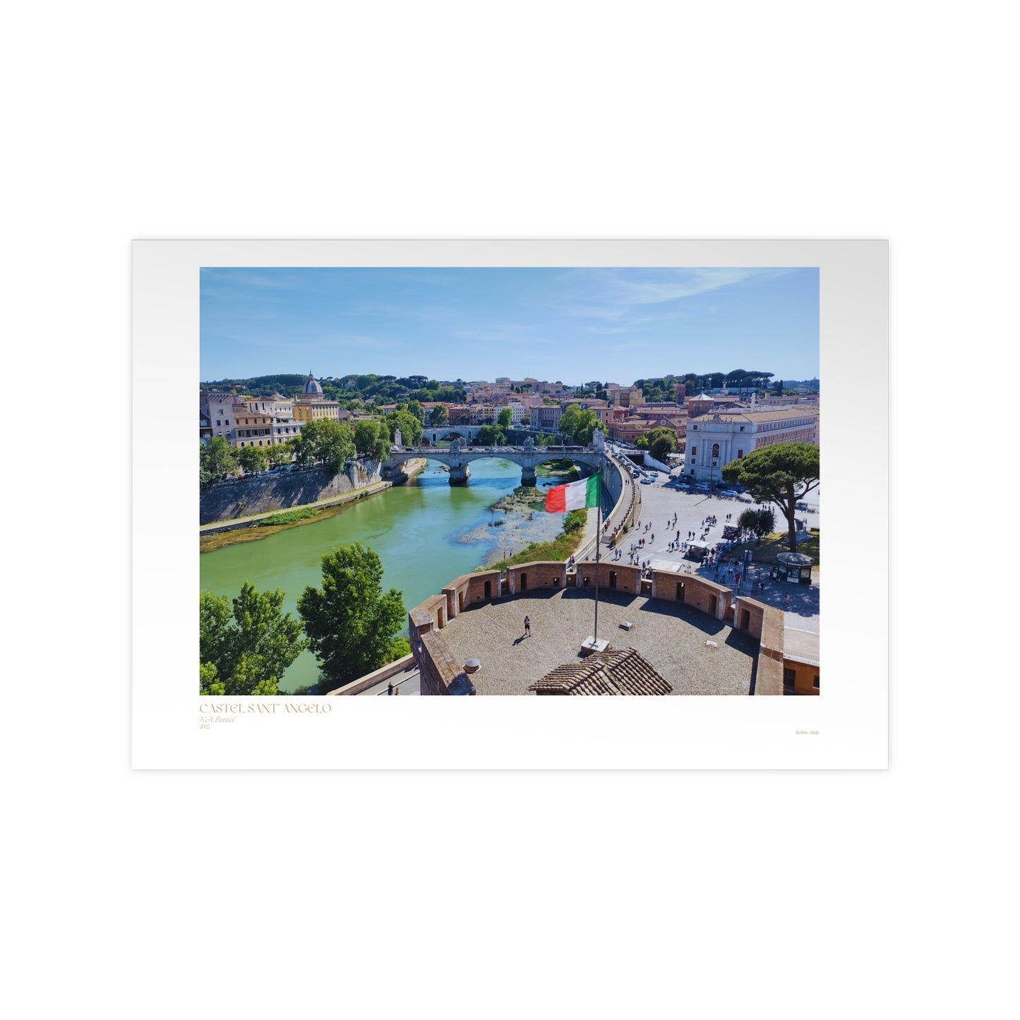 Castel Sant' Angelo Photograph Horizontal Posters EU