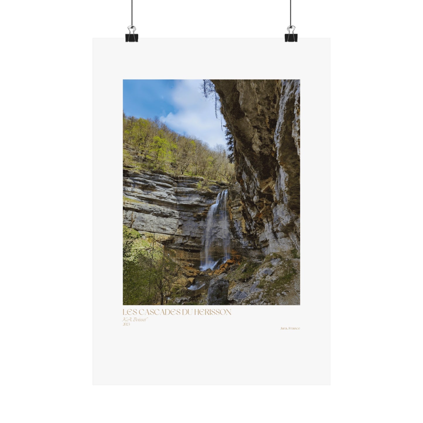 Carteles verticales Les Cascades Du Herisson