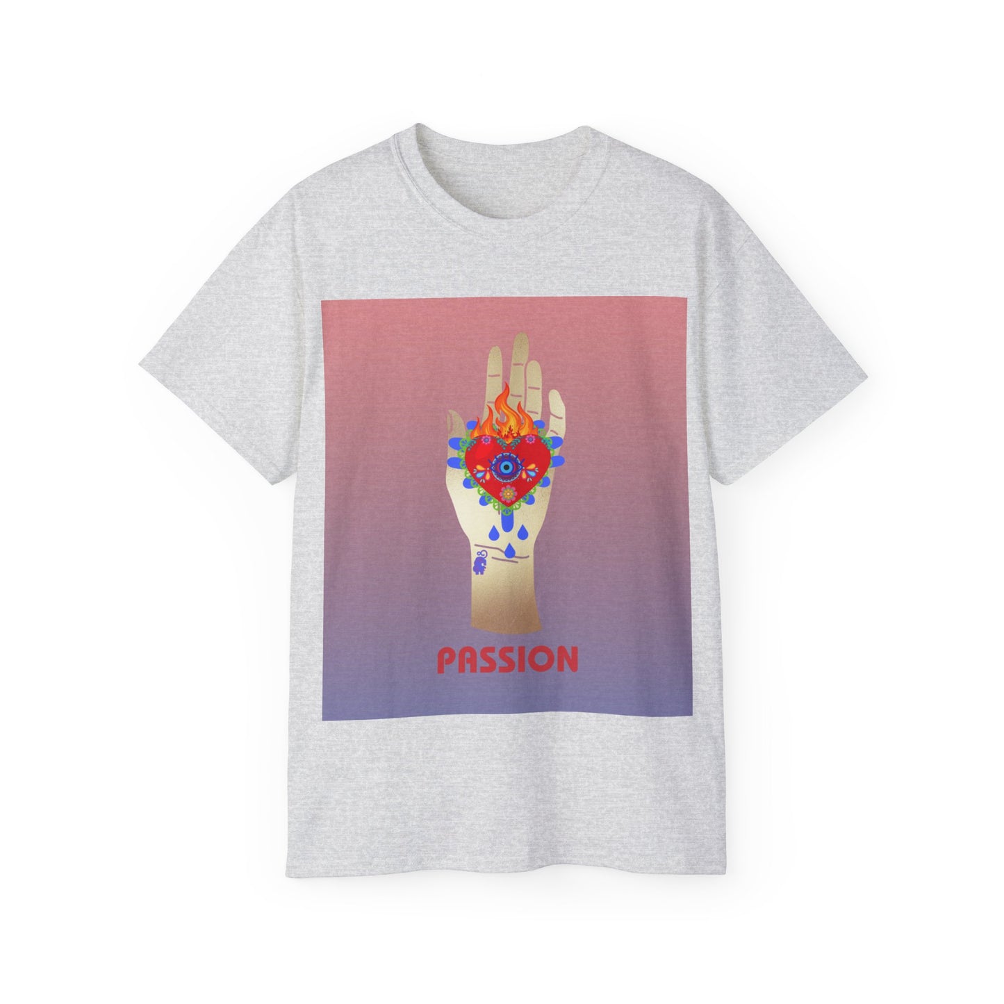 Passions Burning Heart Illustration Ultra Cotton Tee