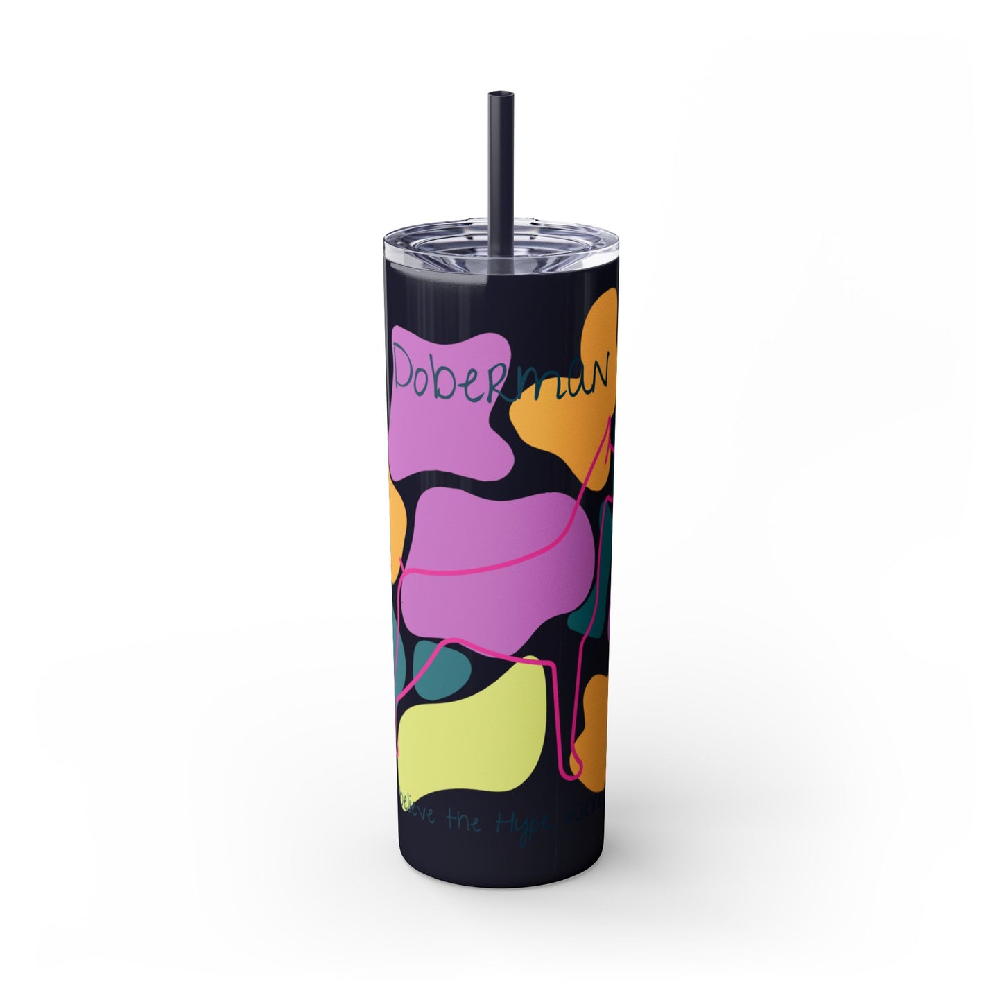 Doberman Tumbler with Straw, 20oz