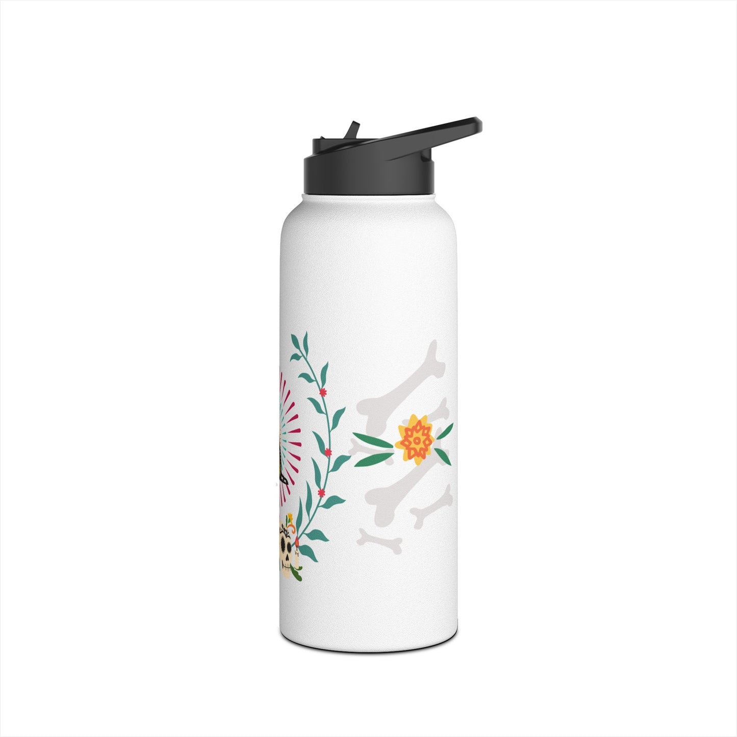 Día De La Doggie Stainless Steel Water Bottle, Standard Lid