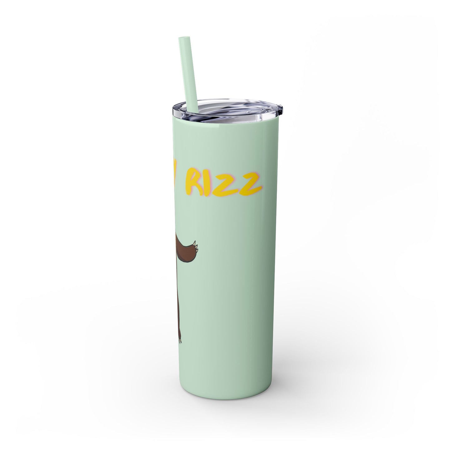 Grizzly Rizz Bear Tumbler with Straw, 20oz