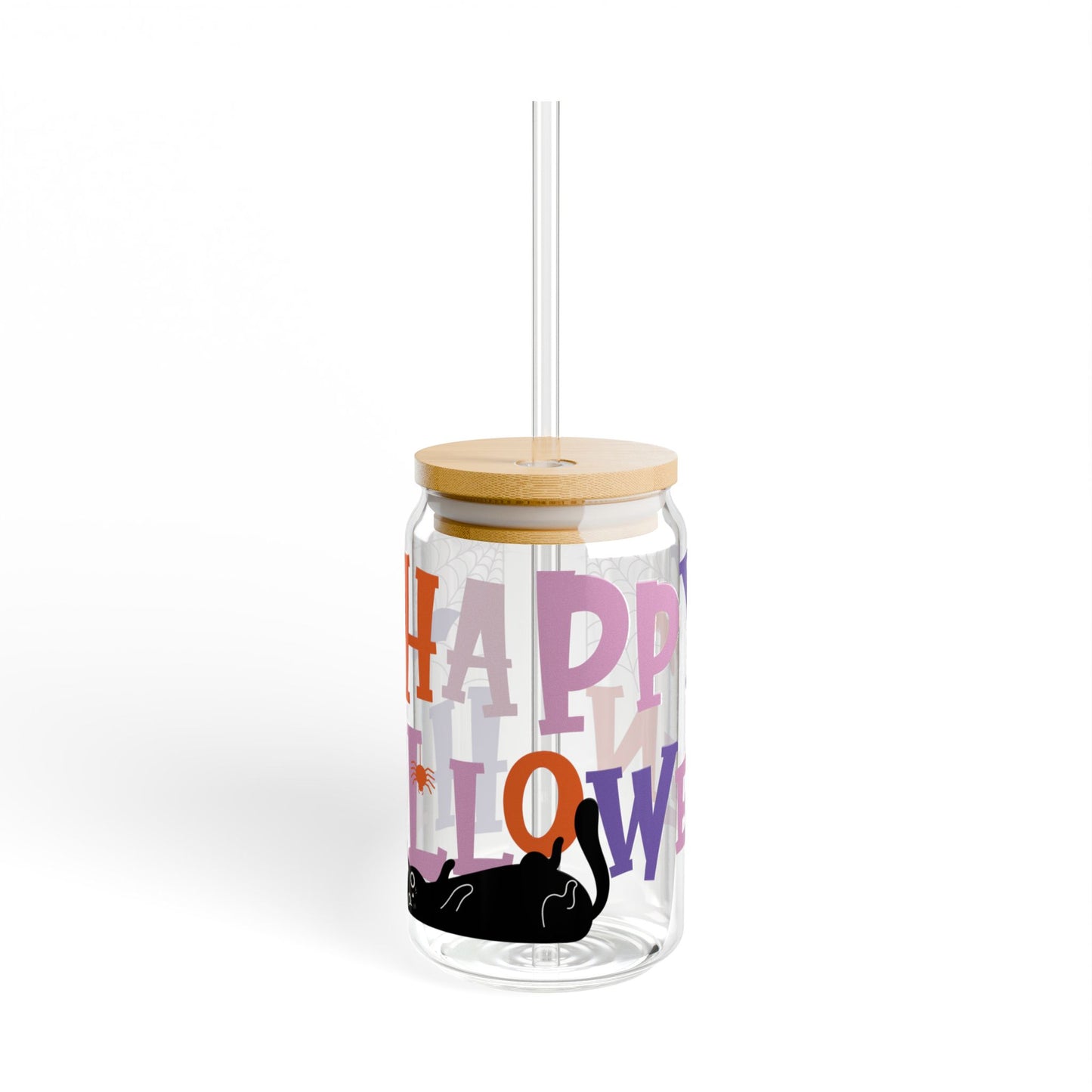 Happy Halloween Sipper Glass, 16oz