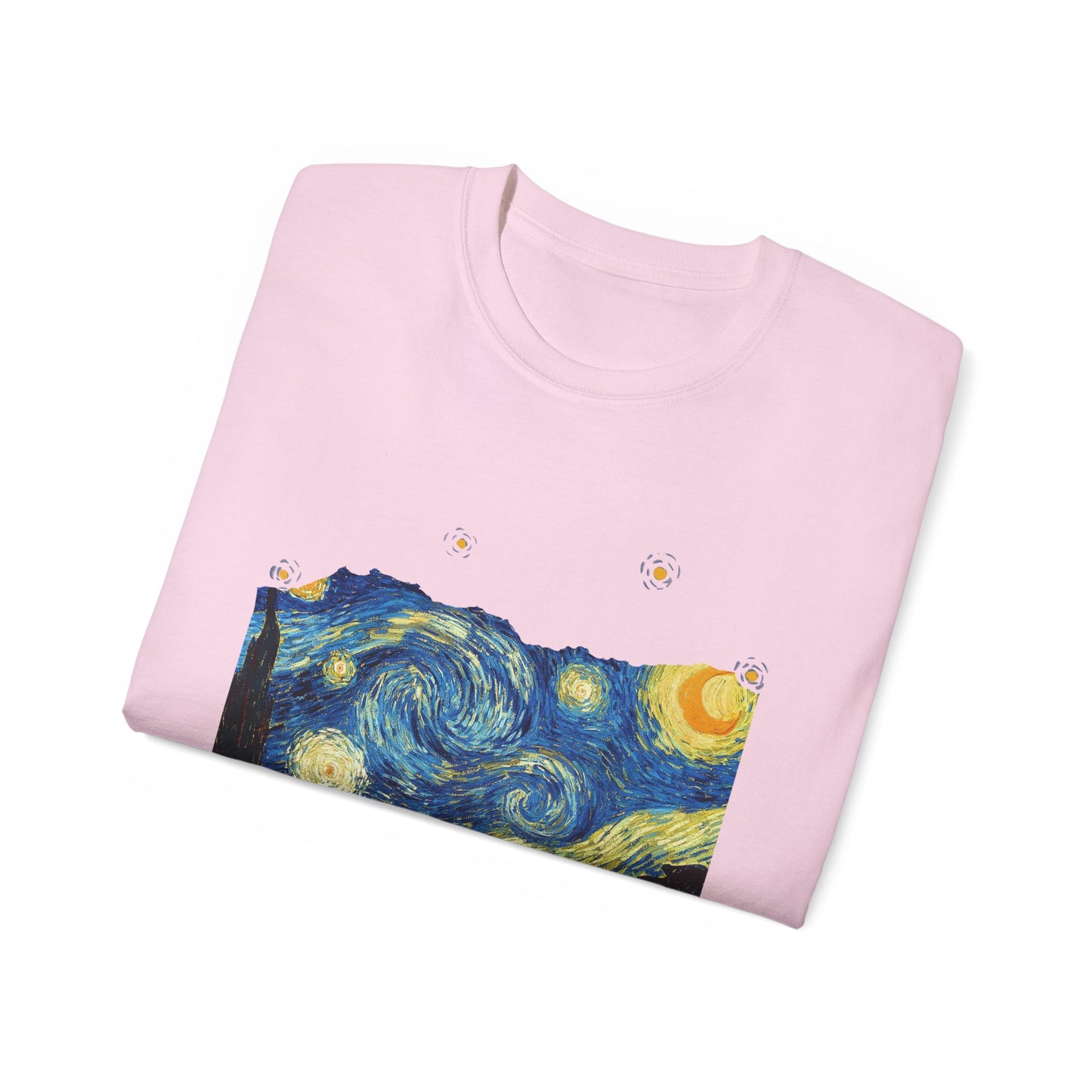 Ripped Vincent Van Gogh, A Starry Night 1889 Ultra Cotton Tee