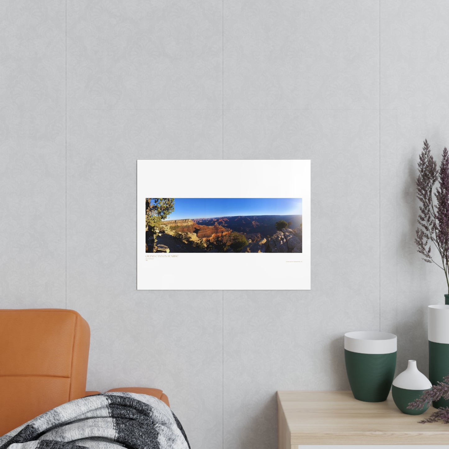 Grand Canyon Sunrise Matte Photograph Horizontal Posters EU