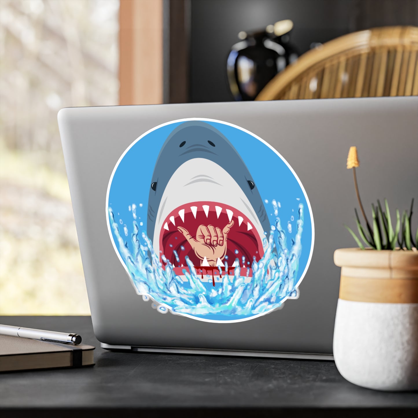 Surfin' Shark Kiss-Cut Stickers EU