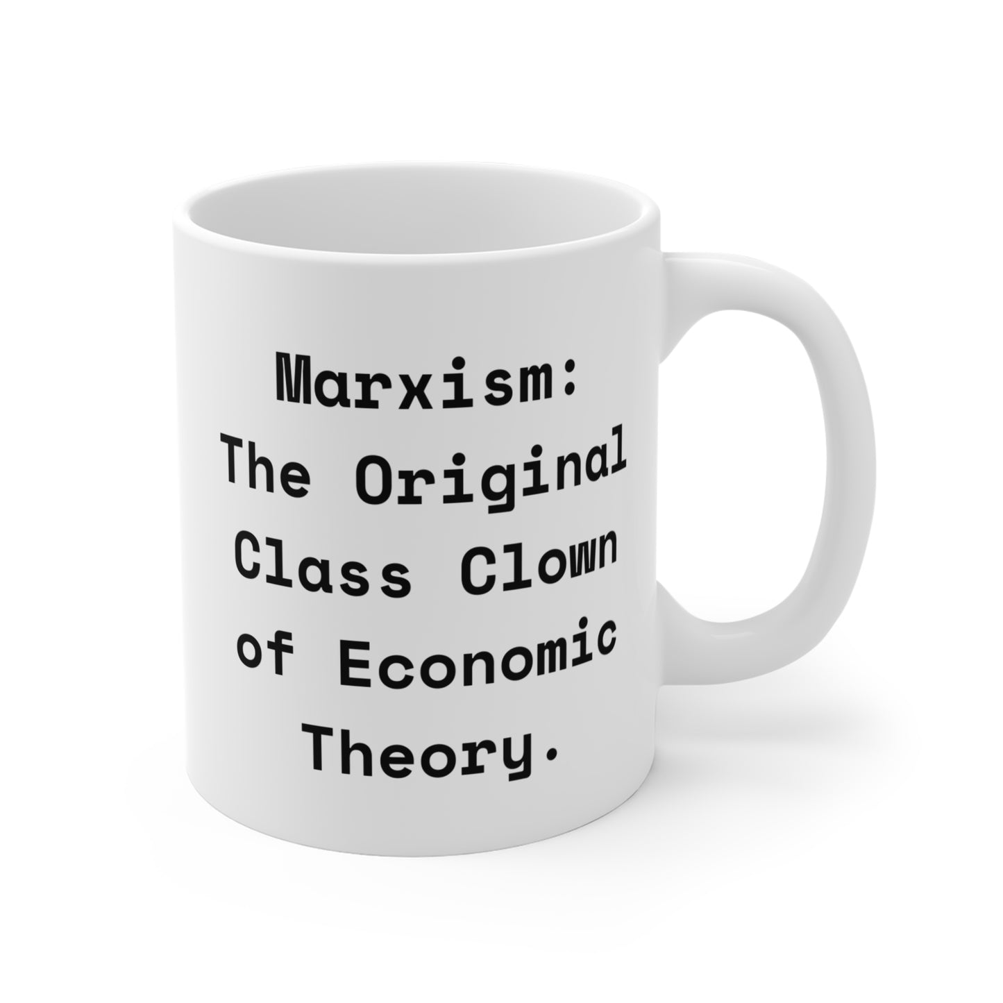 Taza de payaso de la clase de Marx de 11 oz