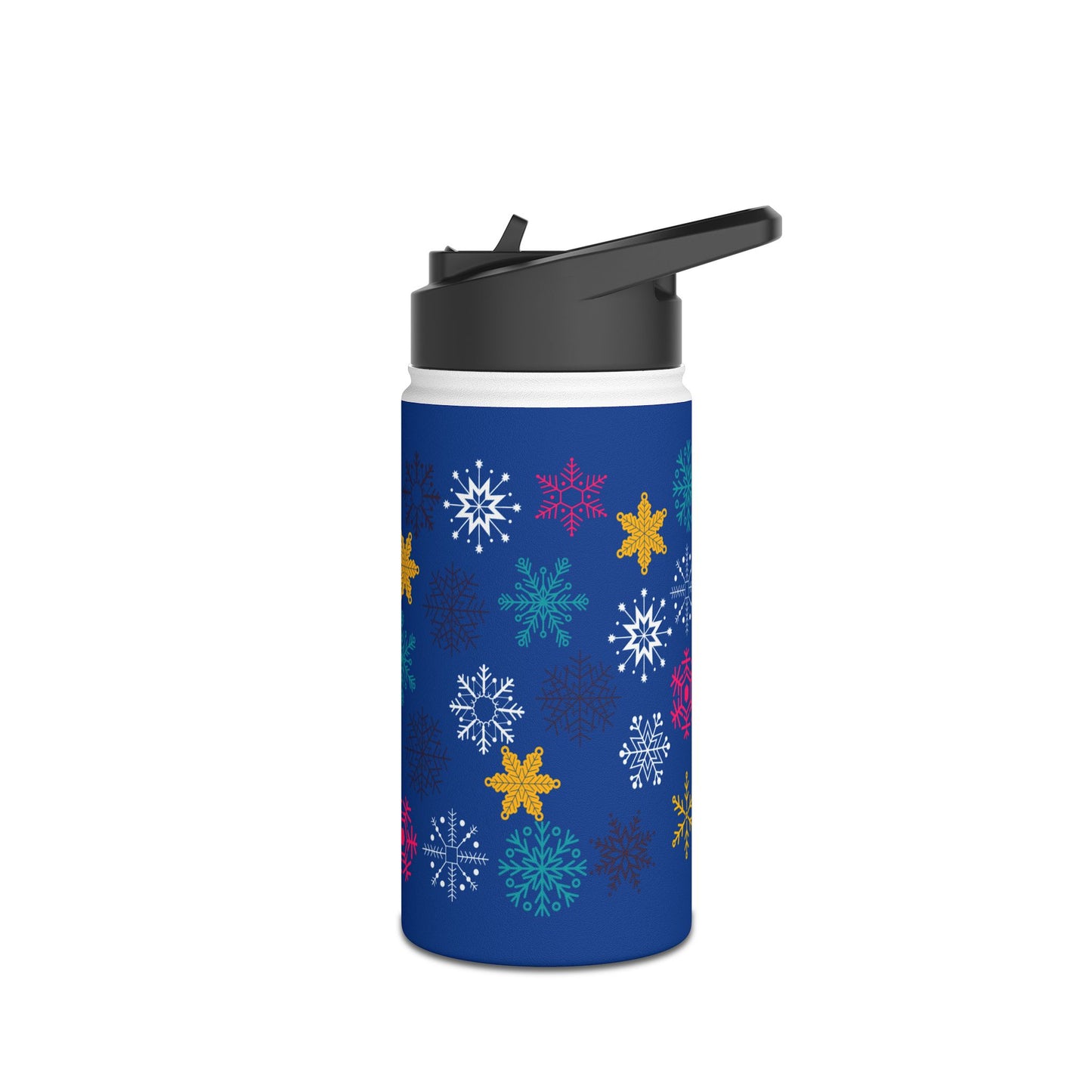 Let it Snow Stainless Steel Water Bottle, Standard Lid