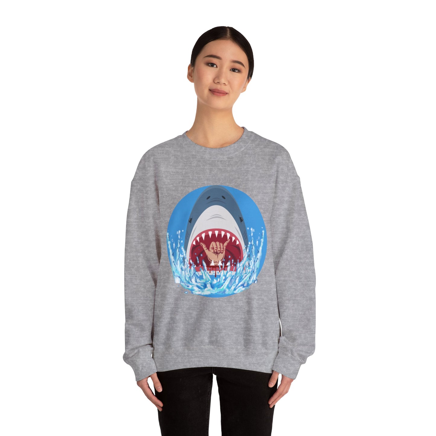 Surfin' Shark Unisex Heavy Blend™ Crewneck Sweatshirt