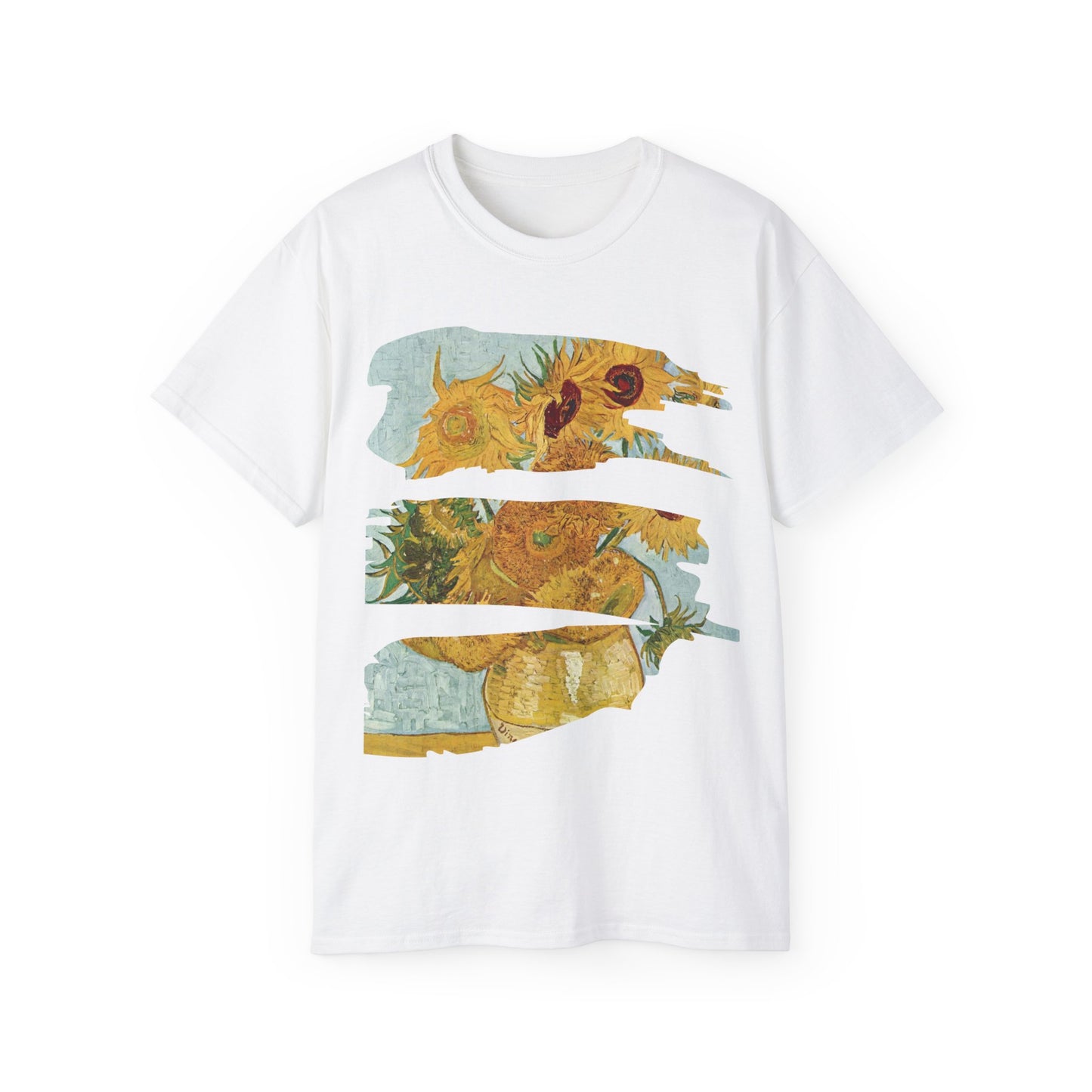 Brush Vincent Van Gogh, Sunflowers 1888-1889 Ultra Cotton Tee EU