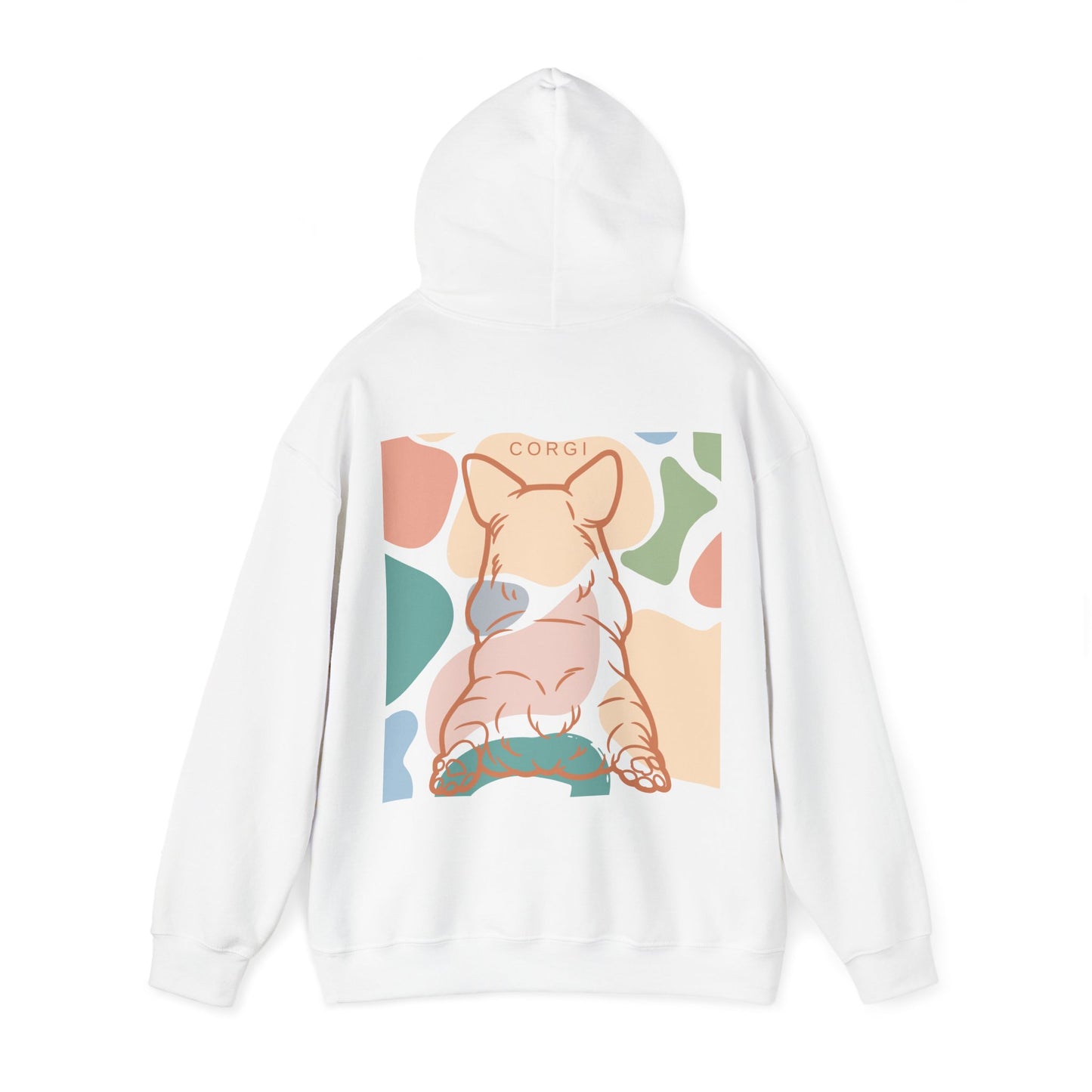 Cute Corgi Unisex Heavy Blend™ Hooded Sweatshirt  Two Sided EU