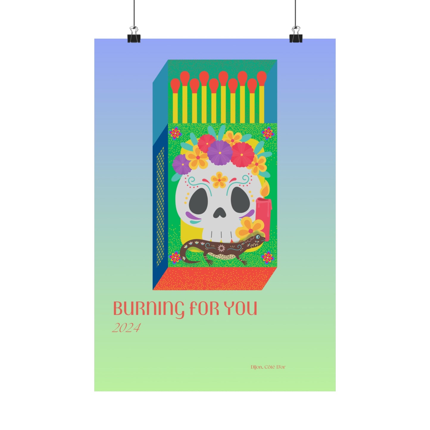 Burning For You Vertical Posters