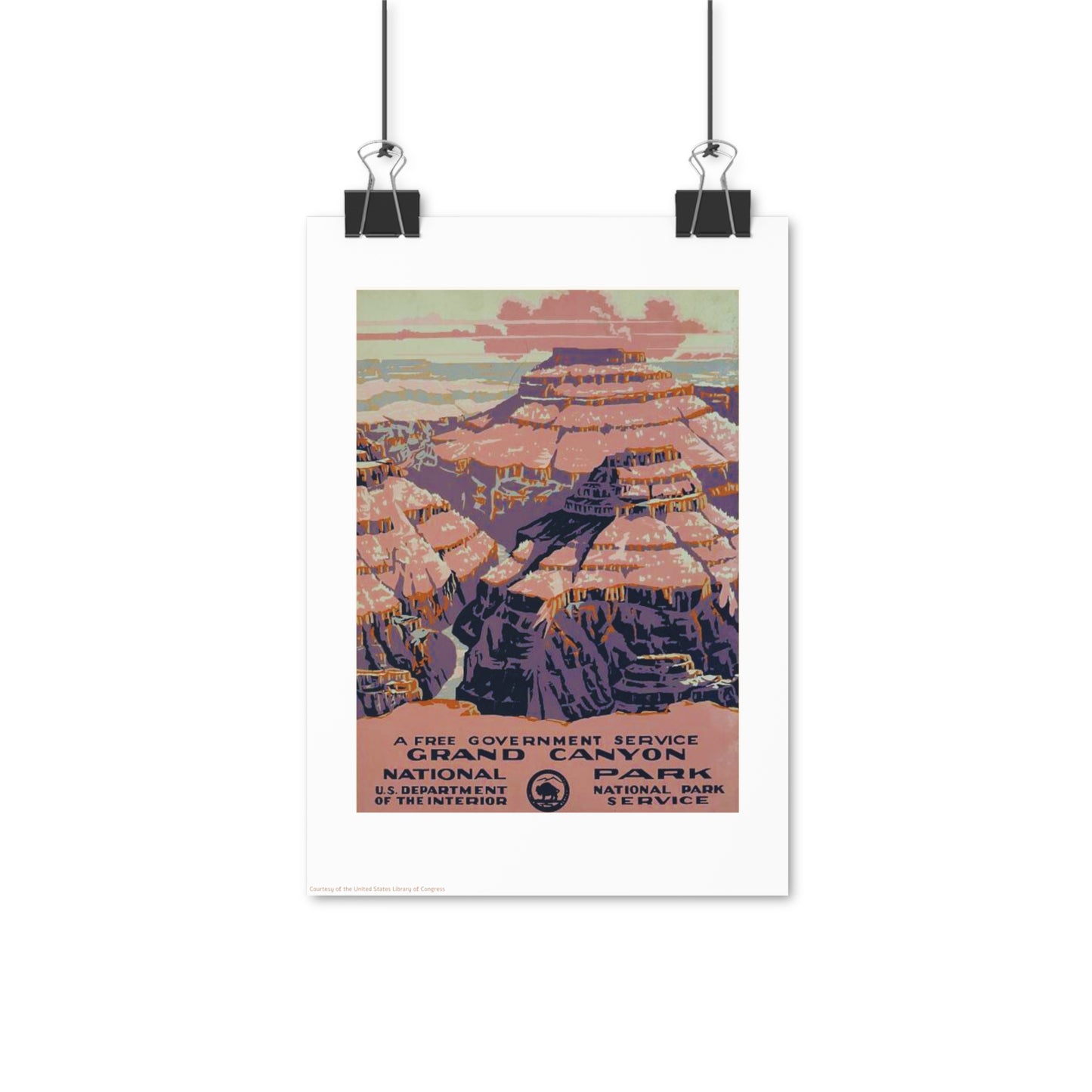 The Grand Canyon Illustration Vertical Poster EU