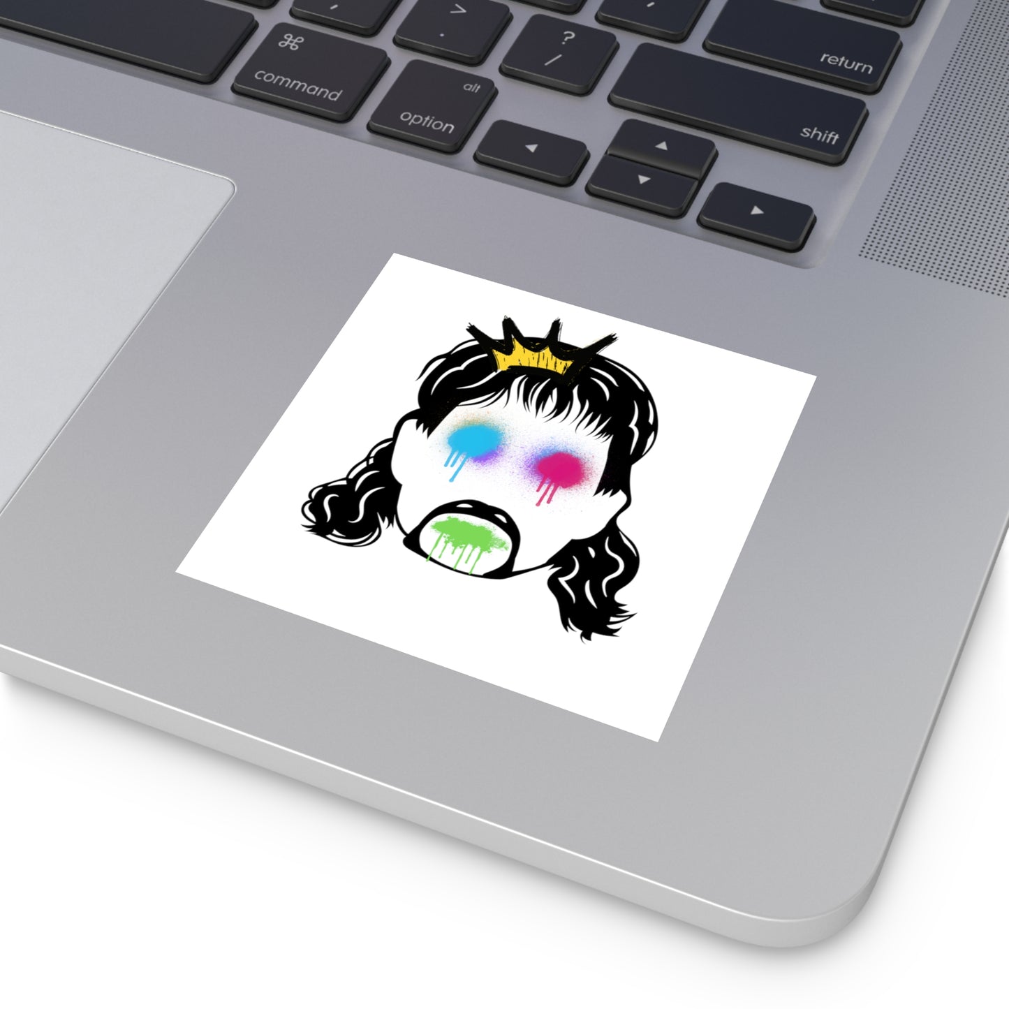 Mullet Tagg Vinyl Square Stickers EU