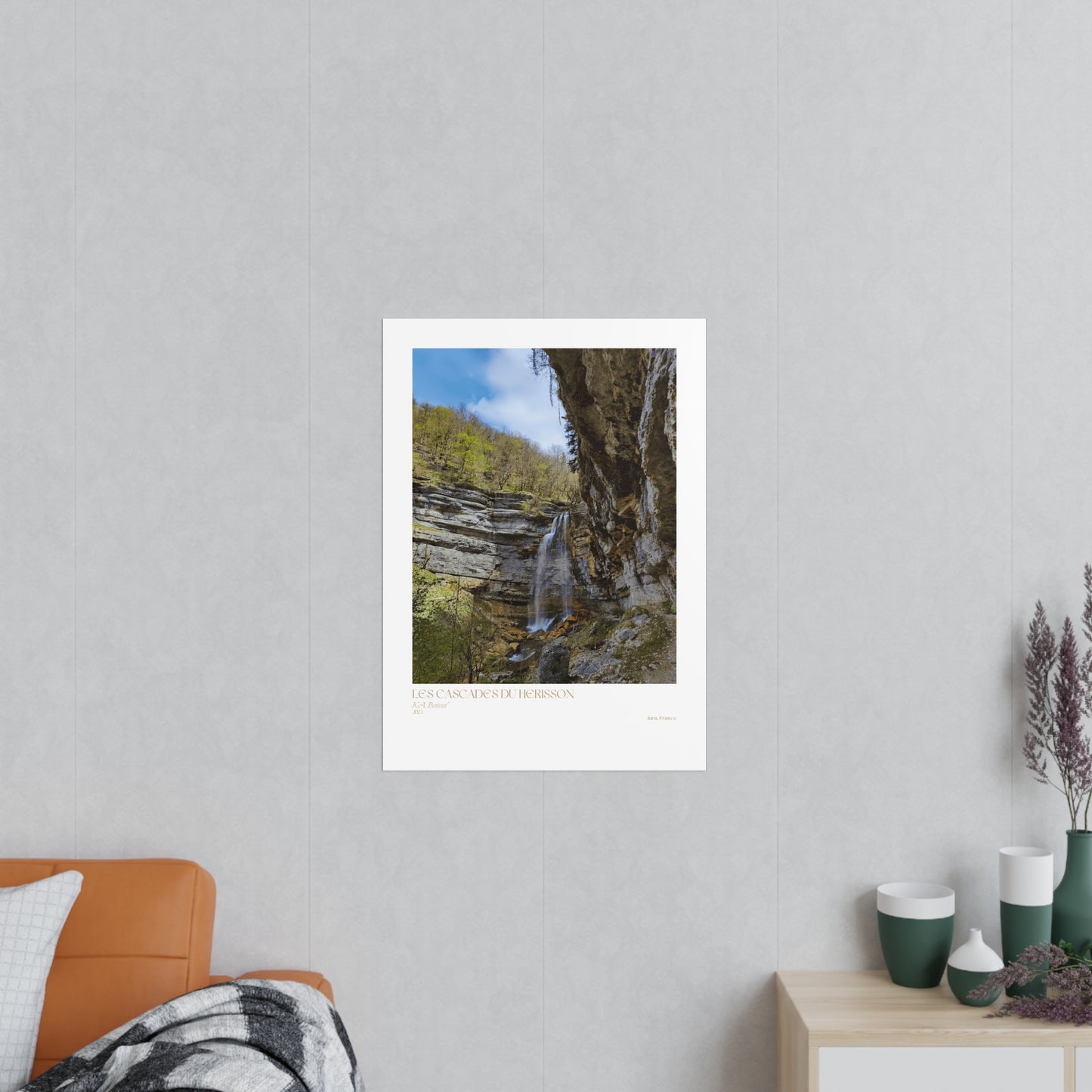 Les Cascades Du Herisson Vertical Posters EU