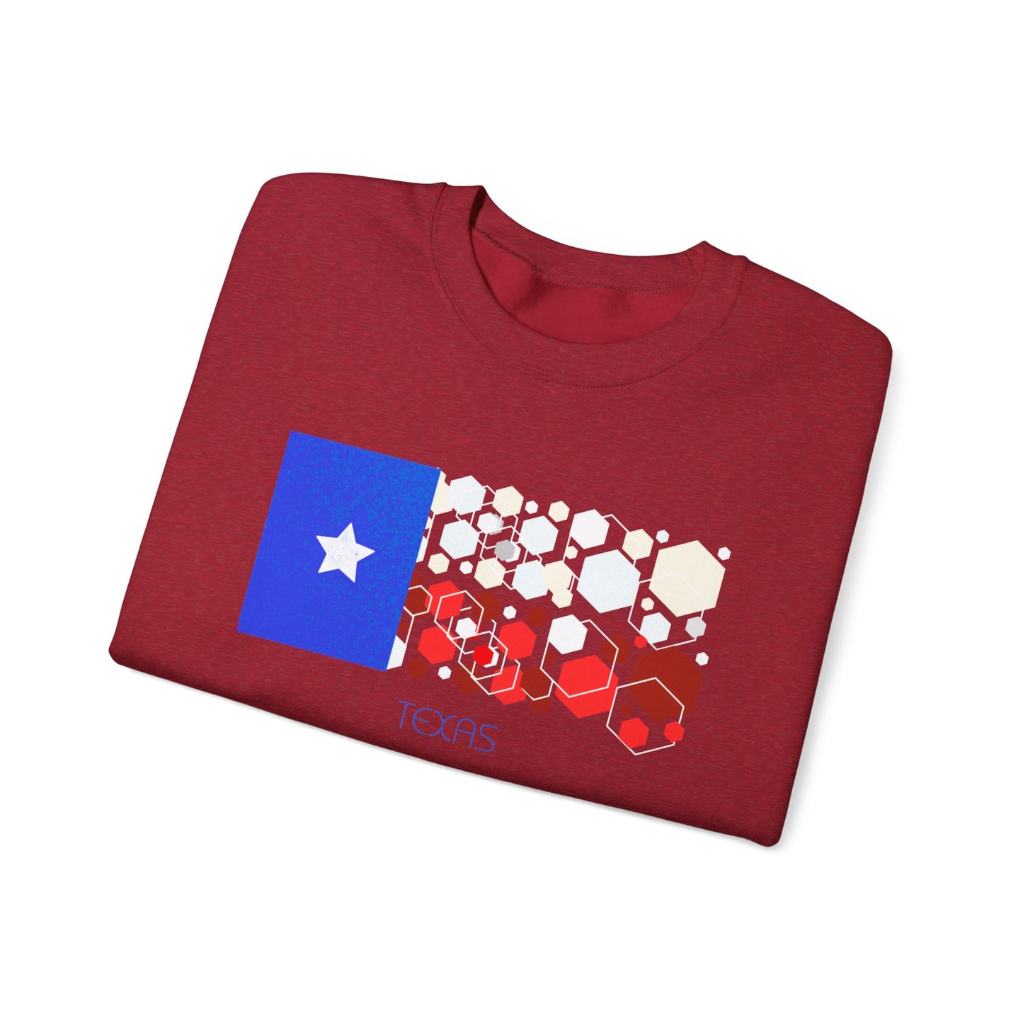 Sudadera unisex Modern Texas Heavy Blend™ con cuello redondo