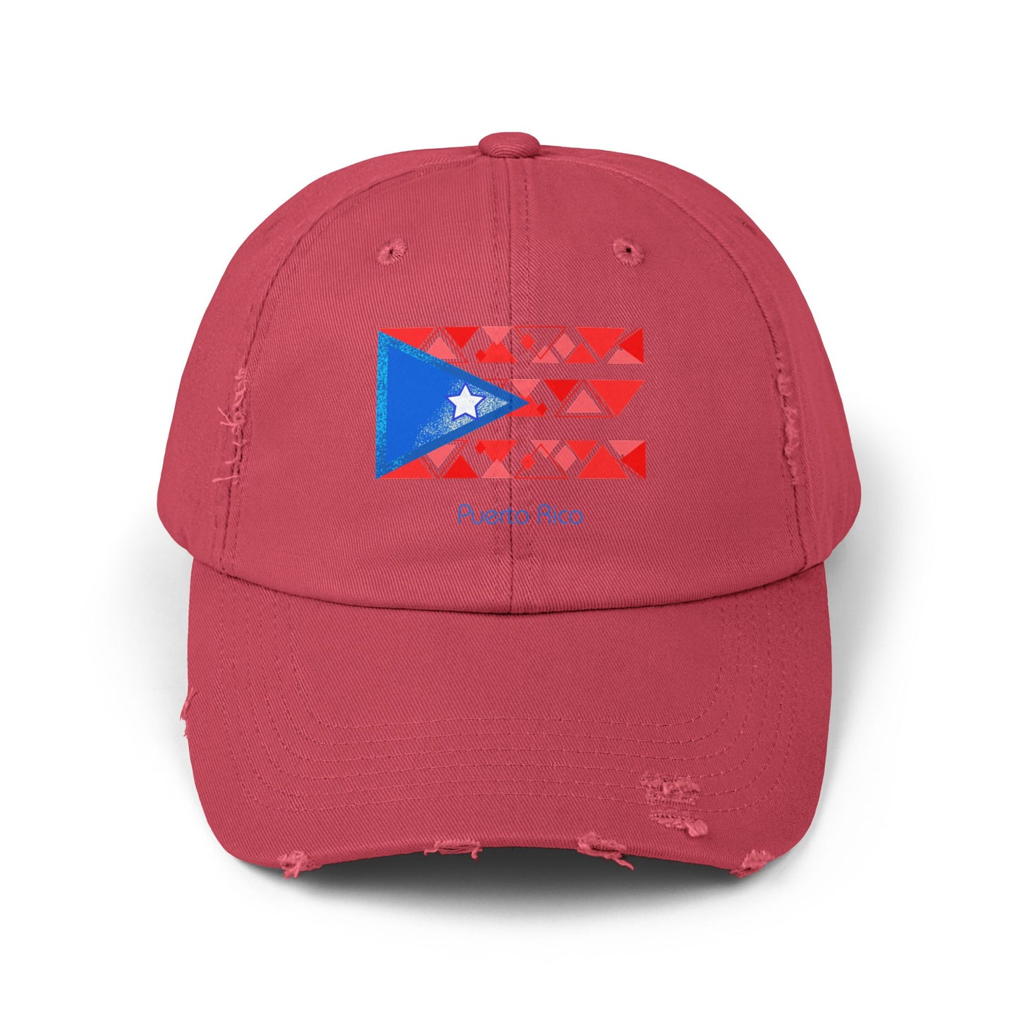 Modern Puerto Rico Unisex Distressed Cap