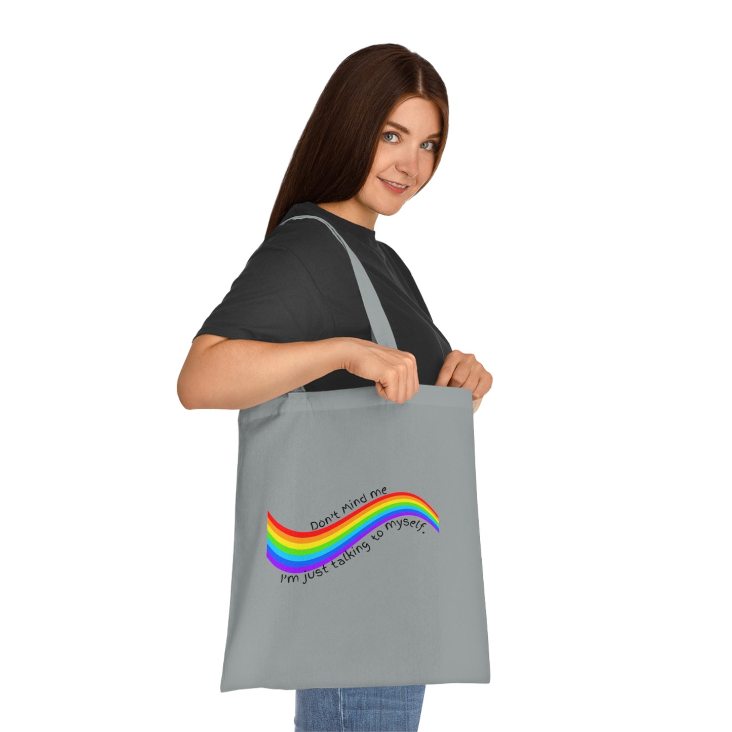 Talking to Myself Rainbow Tote Bag EU