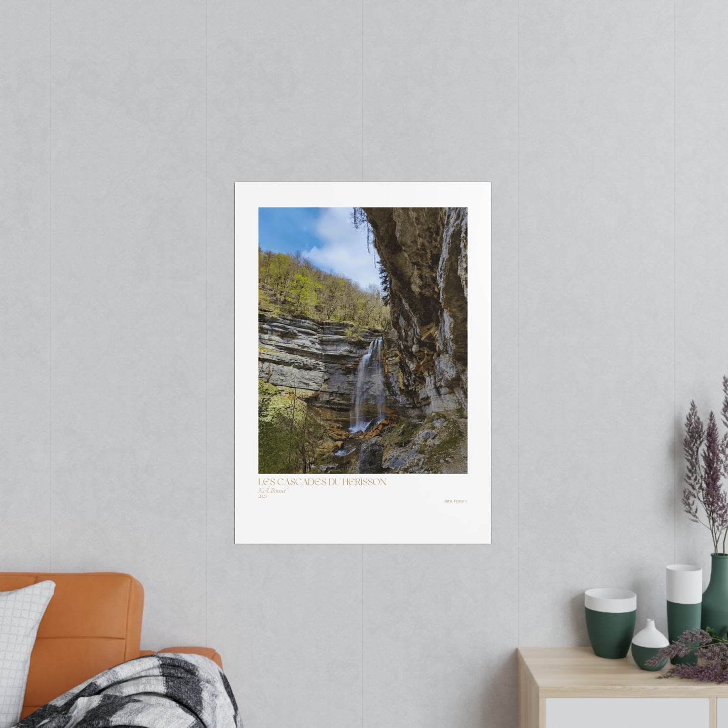 Les Cascades Du Herisson Vertical Posters EU