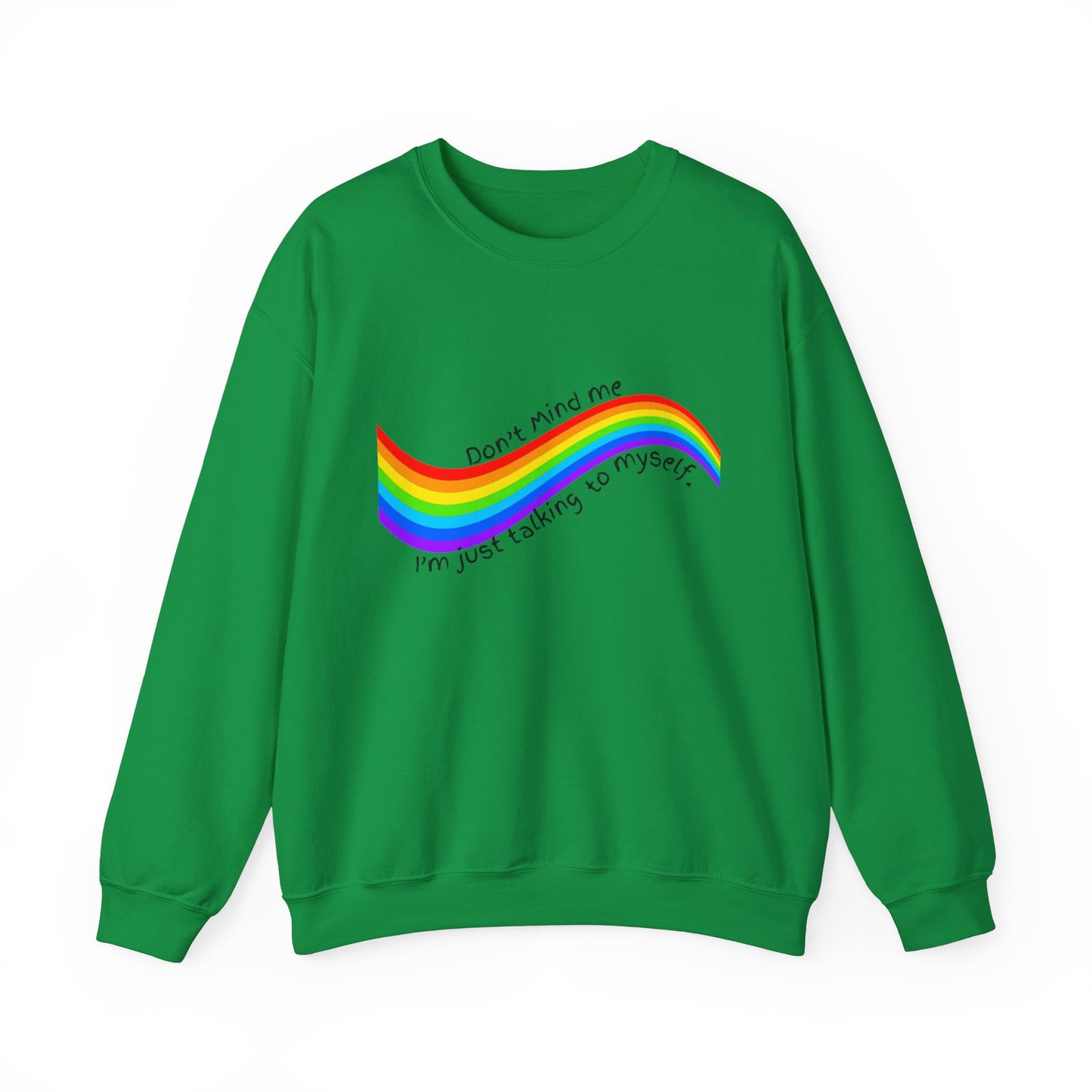 Talking to Myself Rainbow Unisex Heavy Blend™ Crewneck Sweatshirt