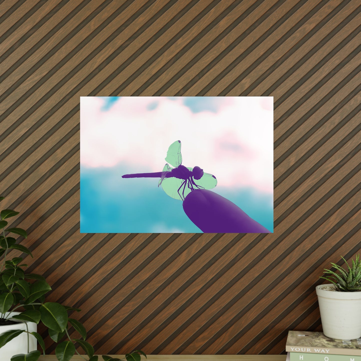 Dragonfly Dreamy Matte Photograph Horizontal Posters EU