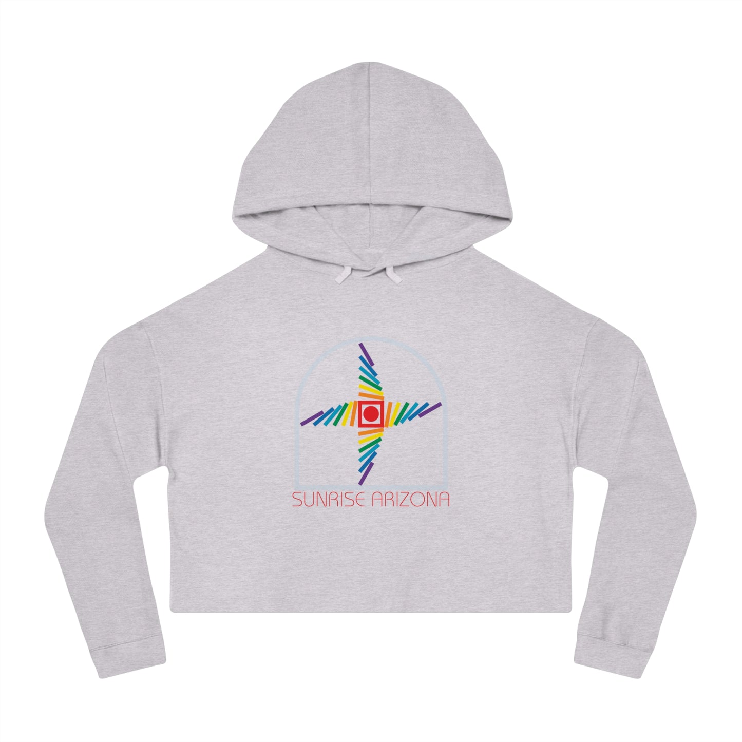 Arizona Sunrise  Women’s Cropped Hooded Sweatshirt