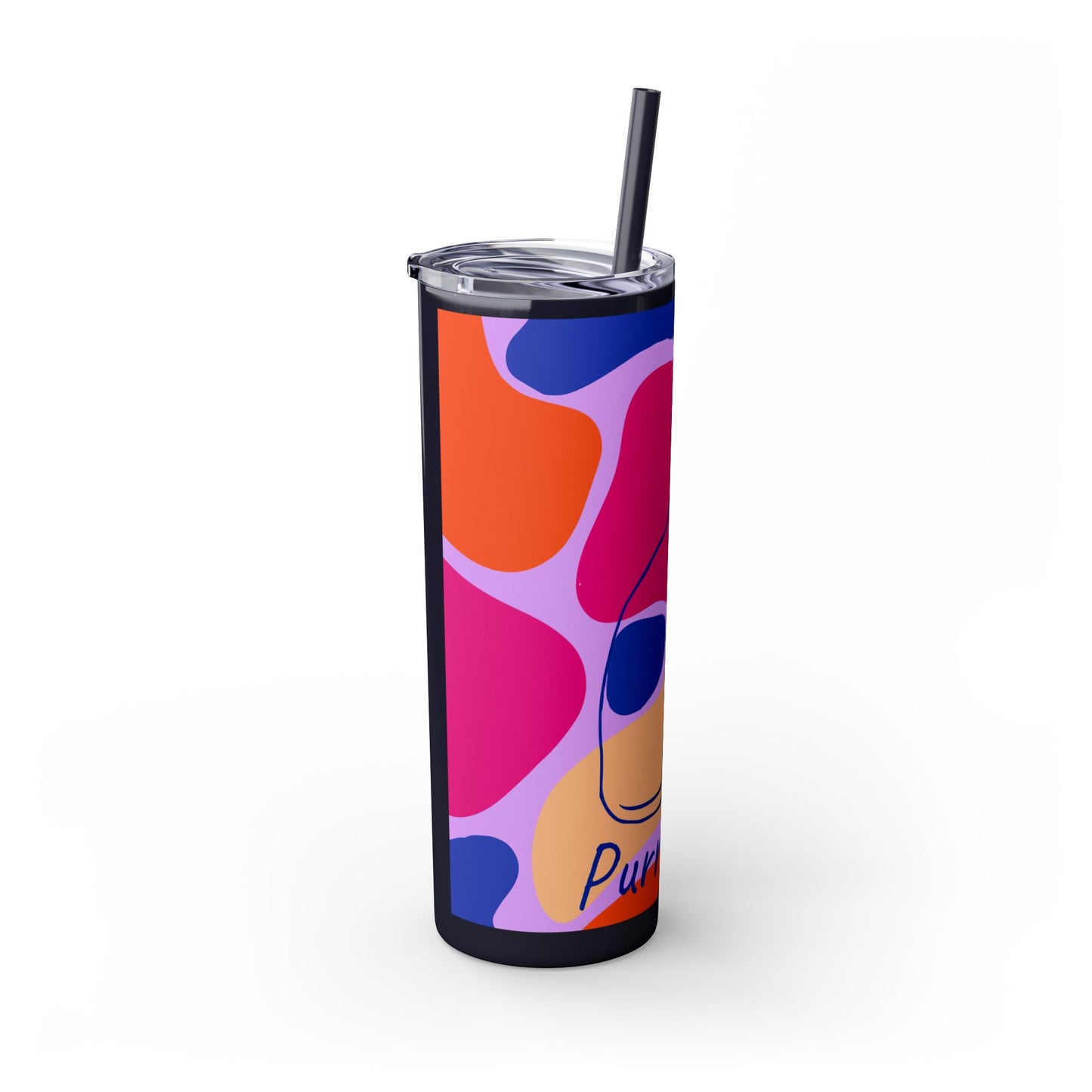 Purr-haps Cat Tumbler with Straw, 20oz