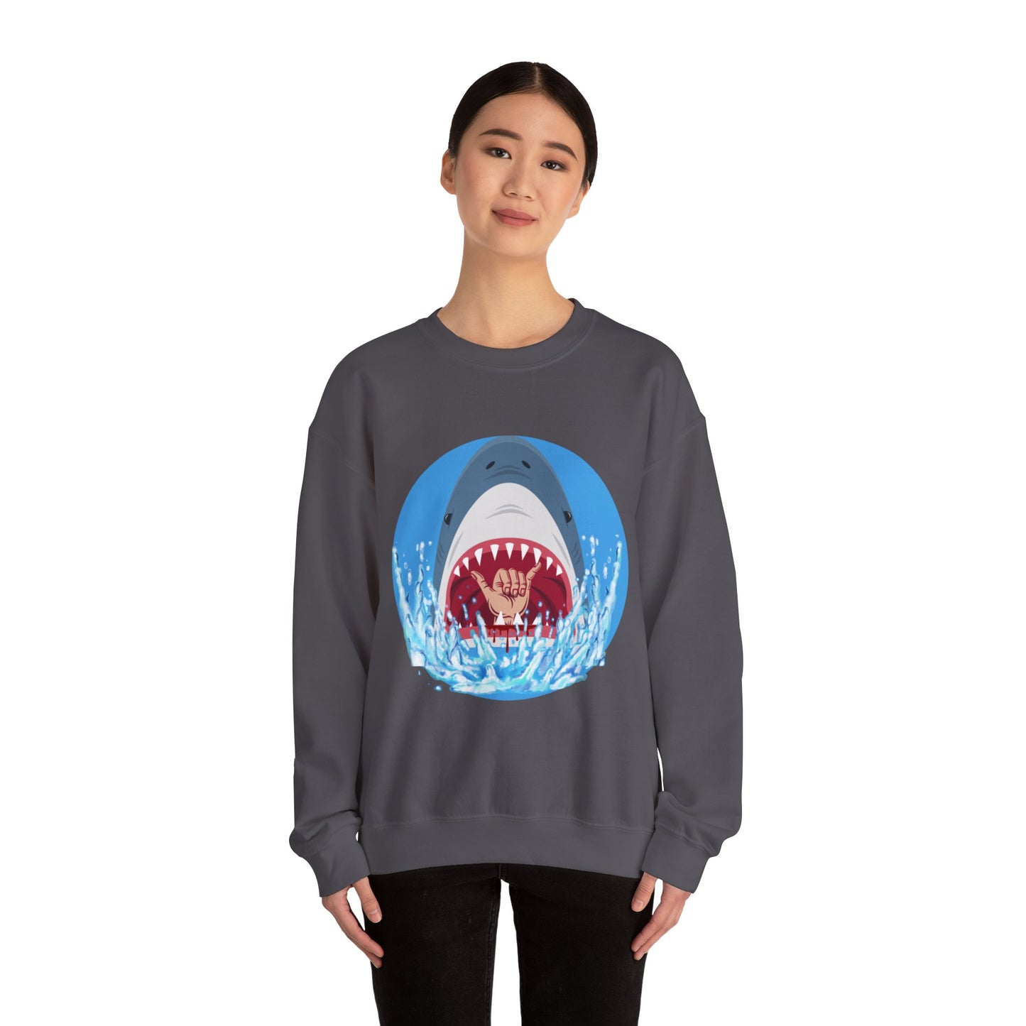 Surfin' Shark Unisex Heavy Blend™ Crewneck Sweatshirt