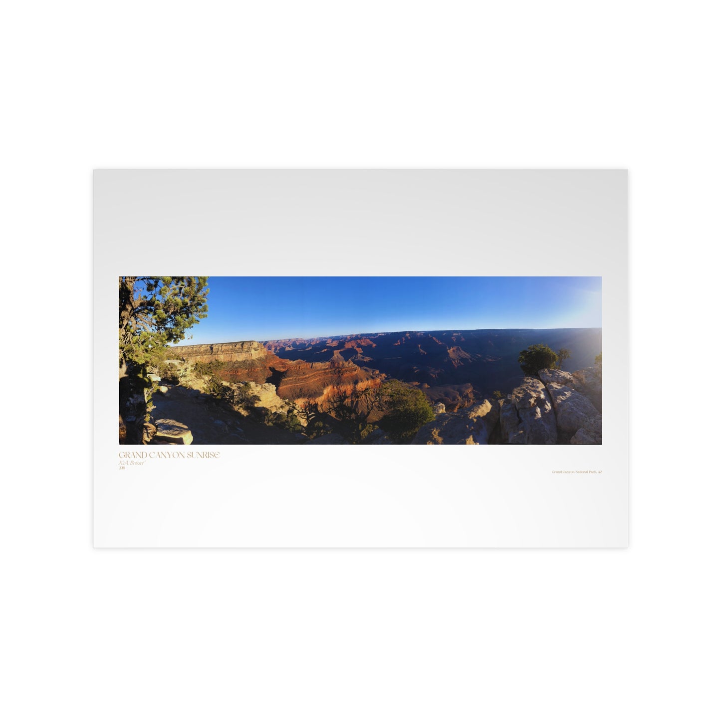 Grand Canyon Sunrise Matte Photograph Horizontal Posters EU