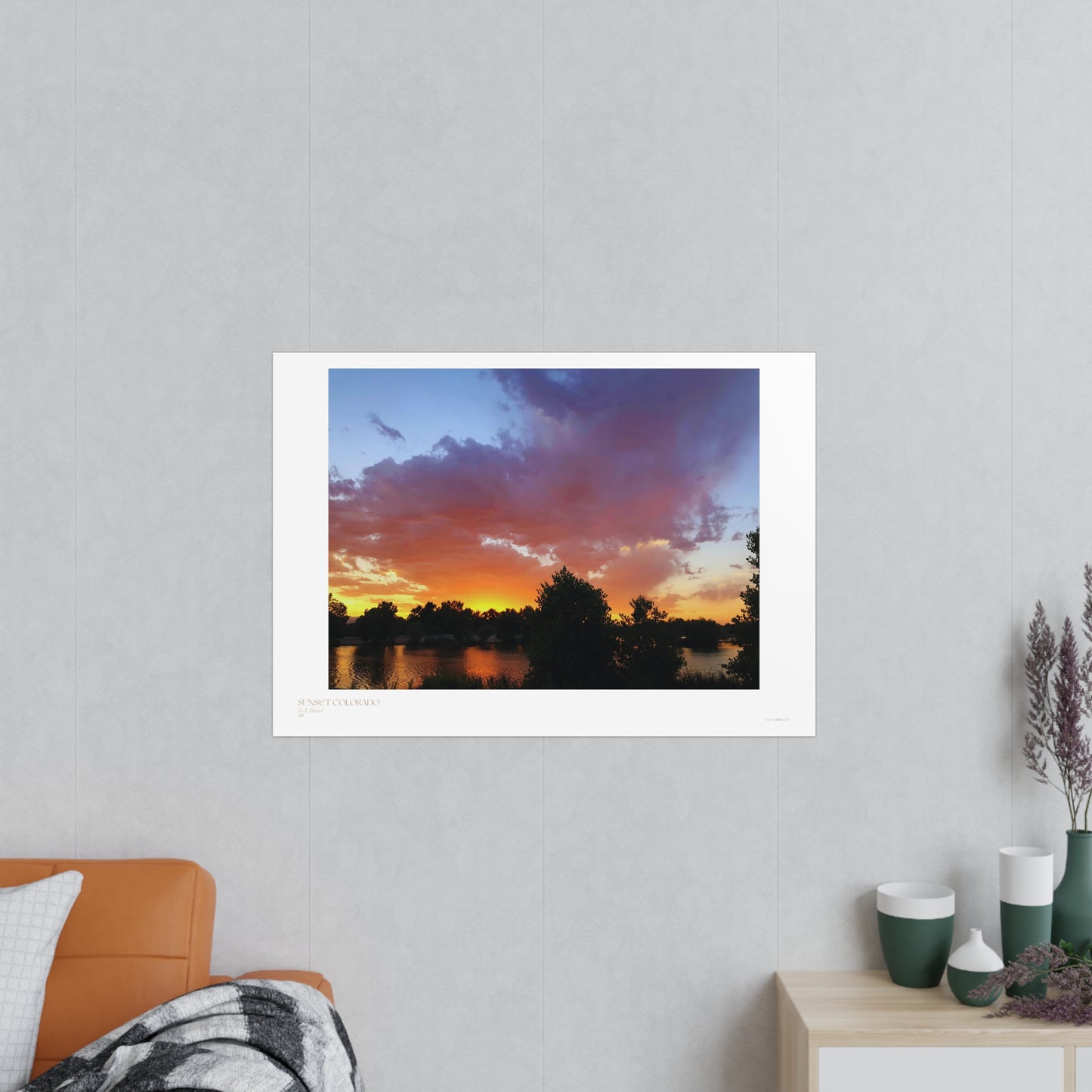 Sunset Colorado Matte Photograph Horizontal Posters EU