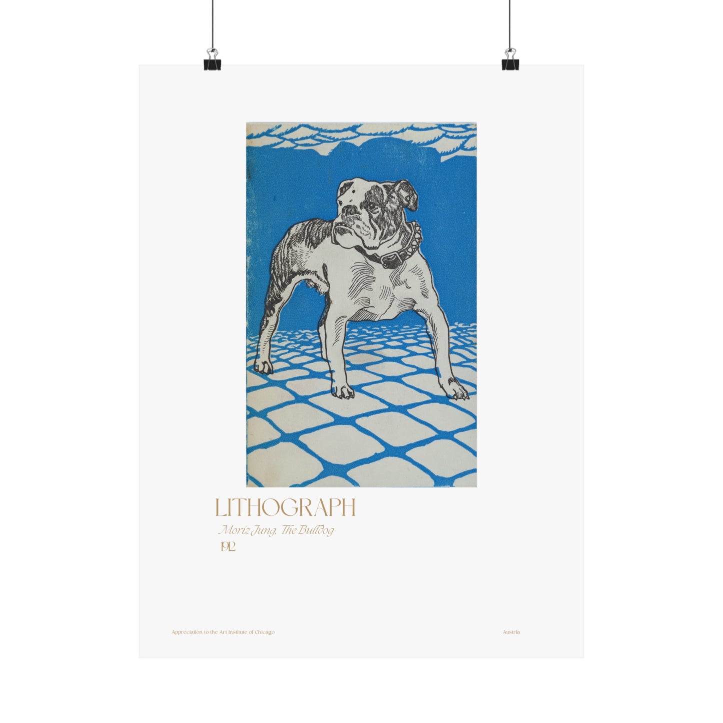 Moriz Jung, The Bulldog 1912 Vertical Poster